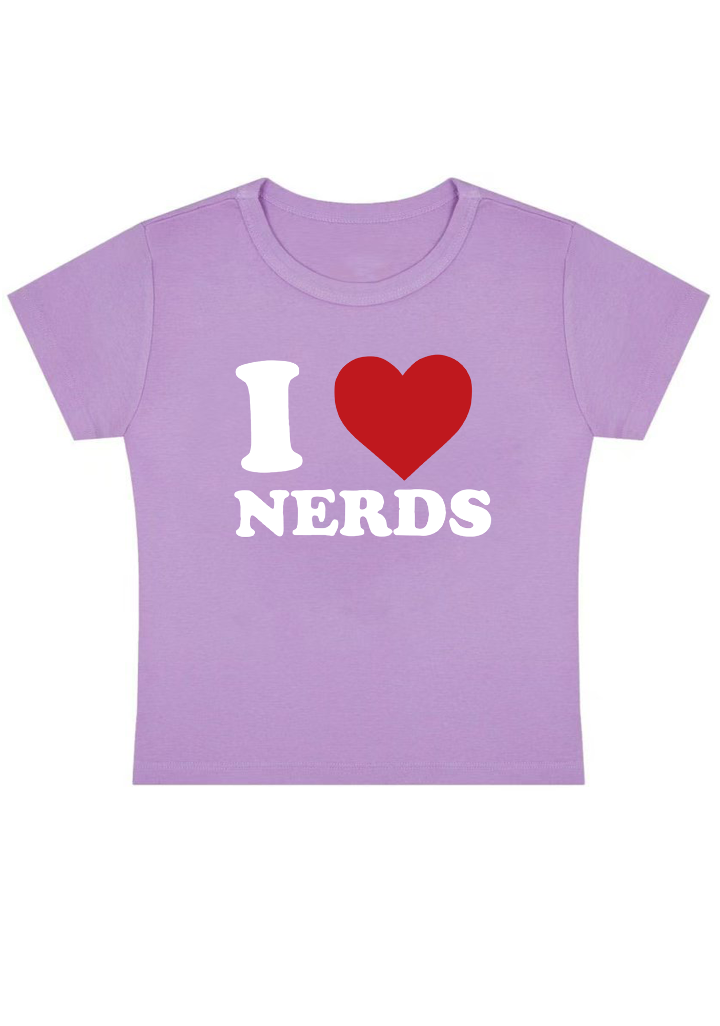 I Love Nerds Y2K Baby Tee