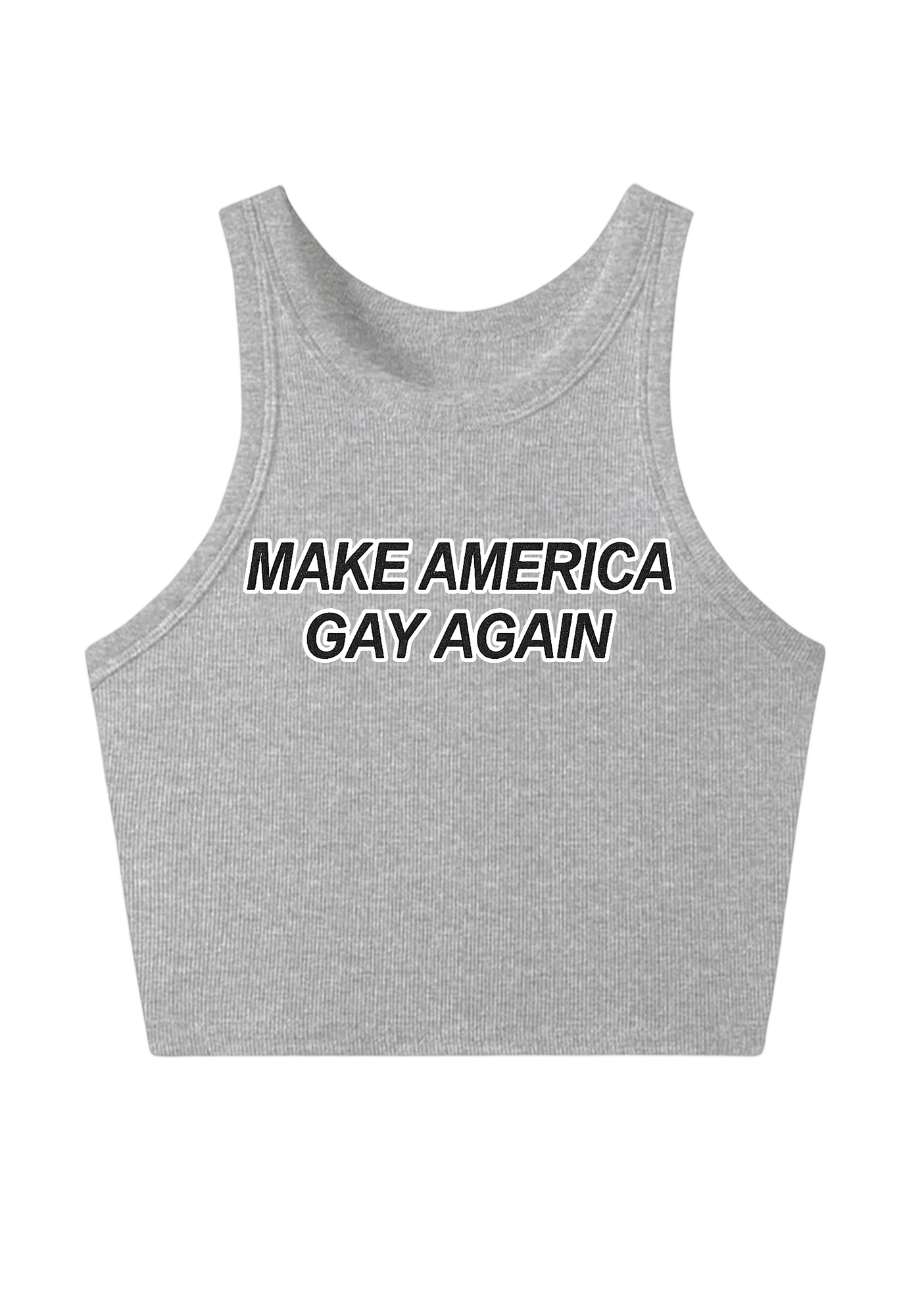 Make America Gay Again Y2K Crop Tank Top