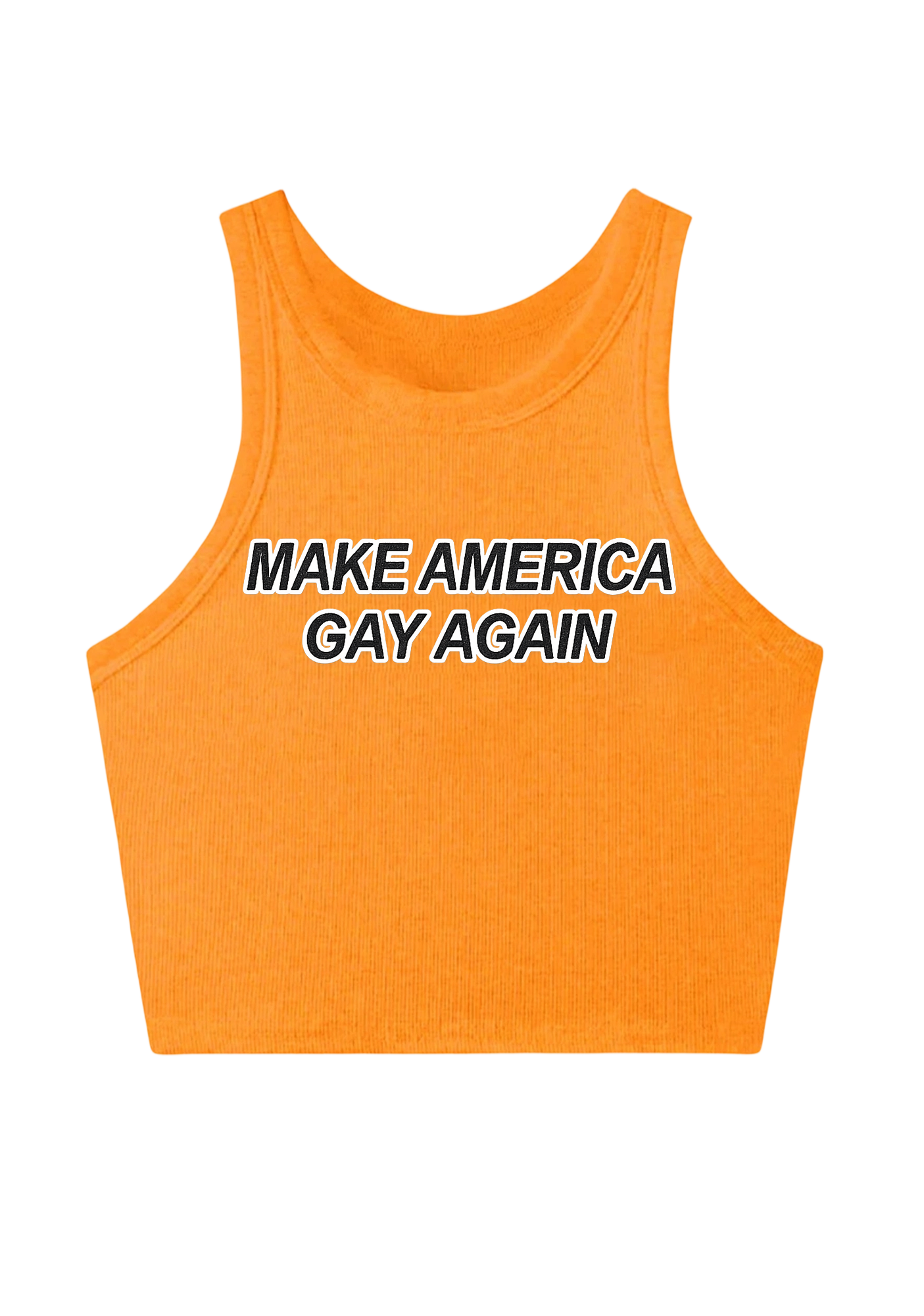 Make America Gay Again Y2K Crop Tank Top