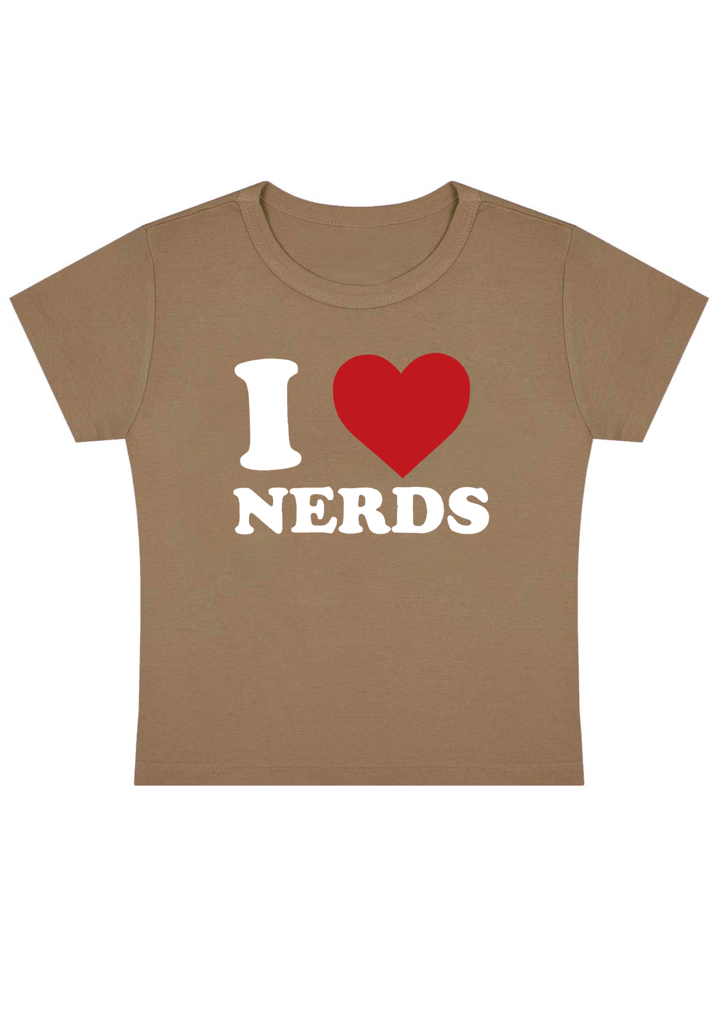 I Love Nerds Y2K Baby Tee