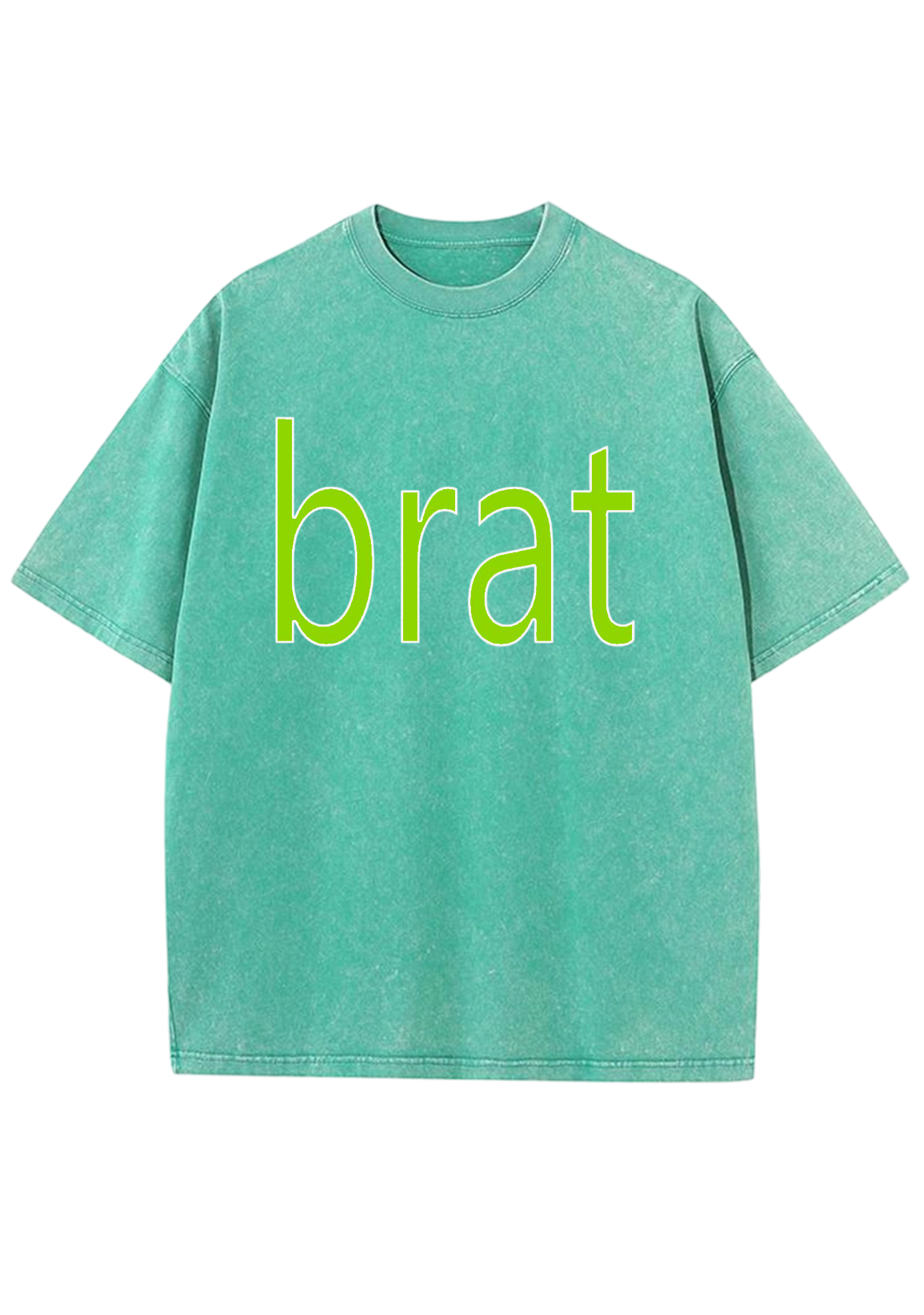 Green Brat Y2K Washed Tee