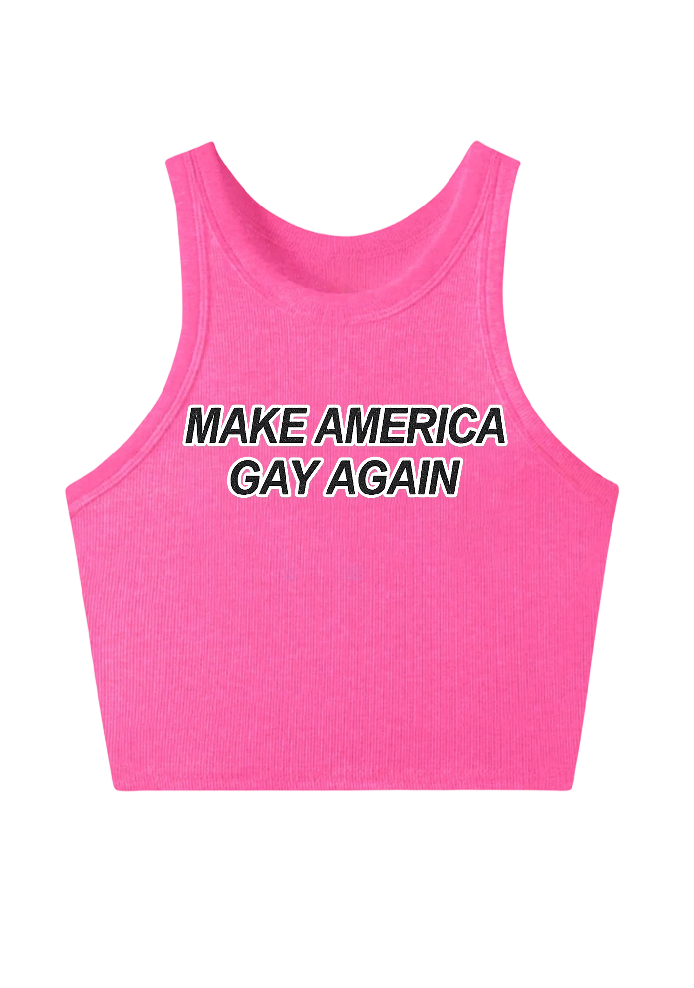 Make America Gay Again Y2K Crop Tank Top