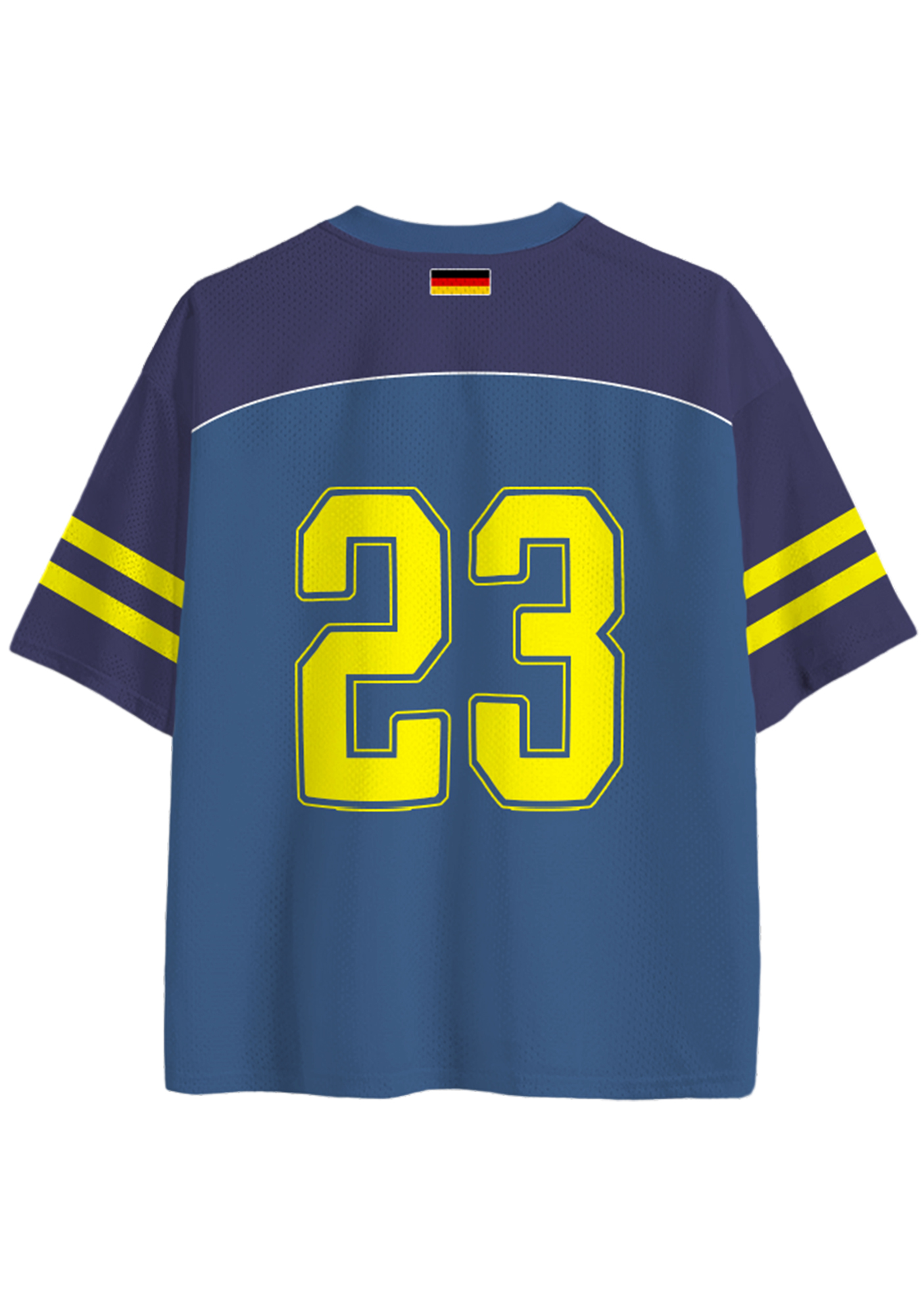 Retro Varsity Style Germany Flag Graphic Mesh Jersey Shirts