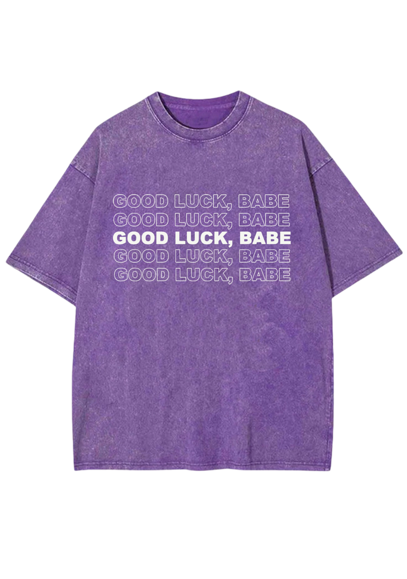 Good Luck Babe Y2K Washed Tee