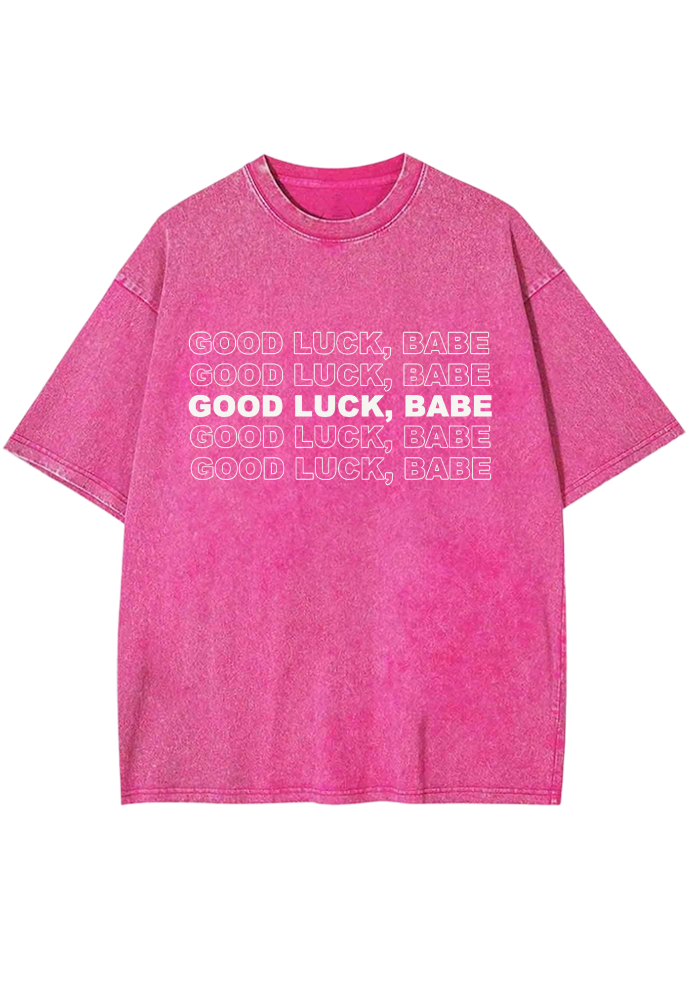 Good Luck Babe Y2K Washed Tee