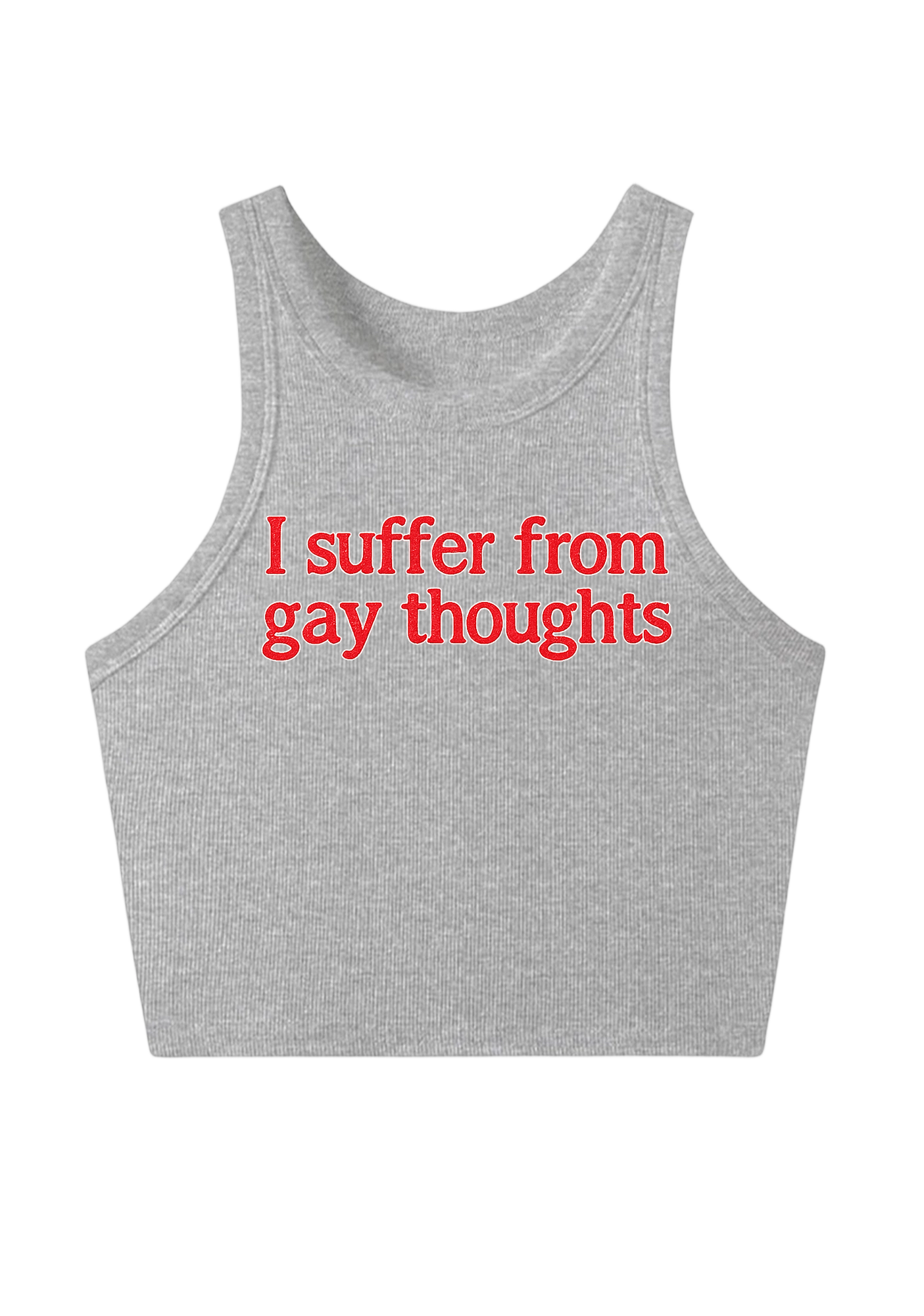 I Suffer From Gay Thoughts Y2K Crop Tank Top