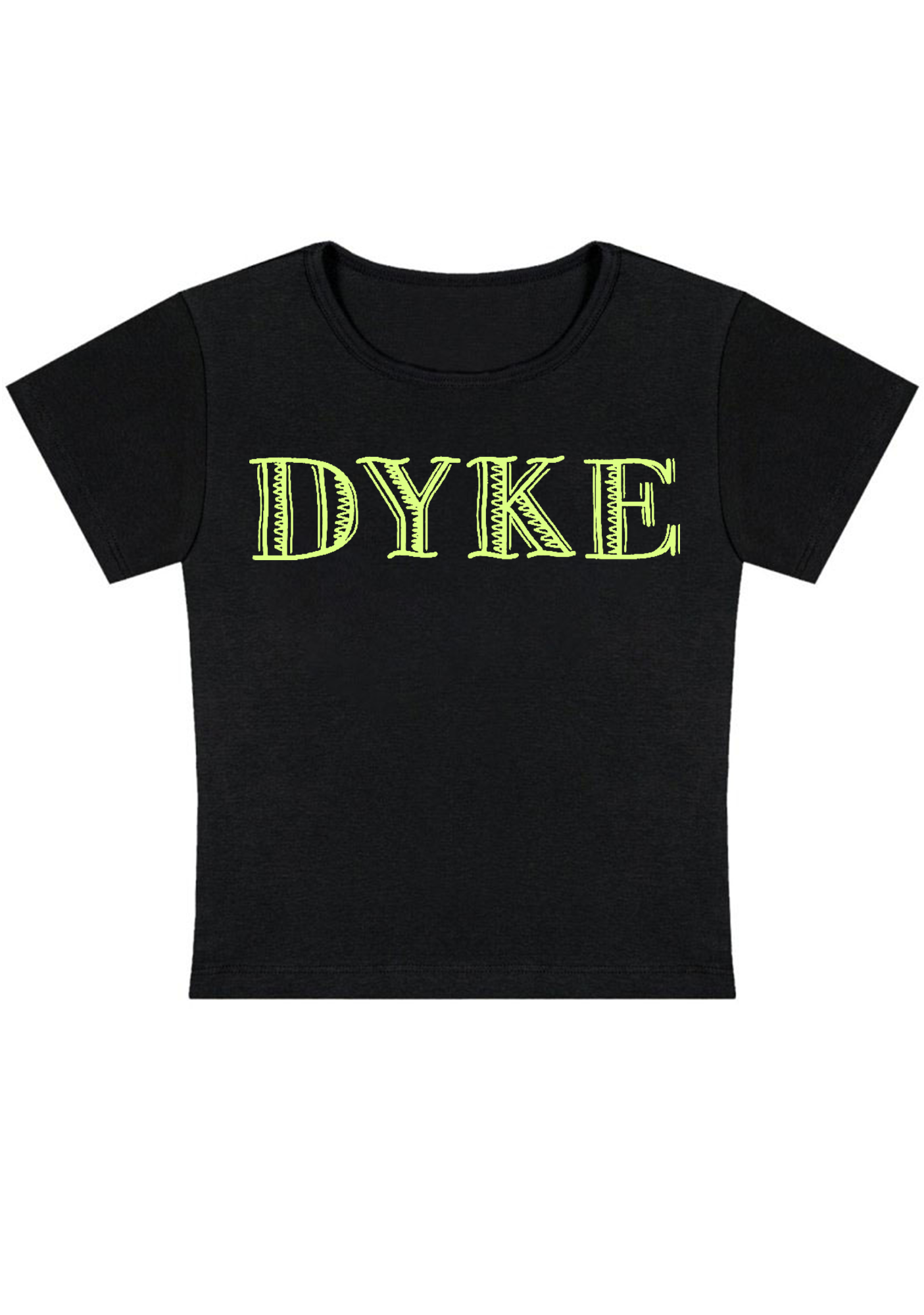 Dyke Y2K Baby Tee
