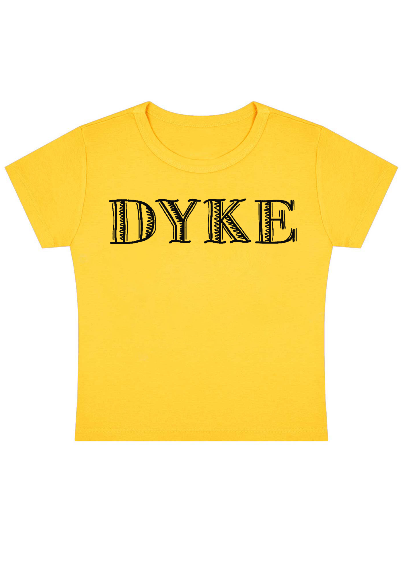 Dyke Y2K Baby Tee