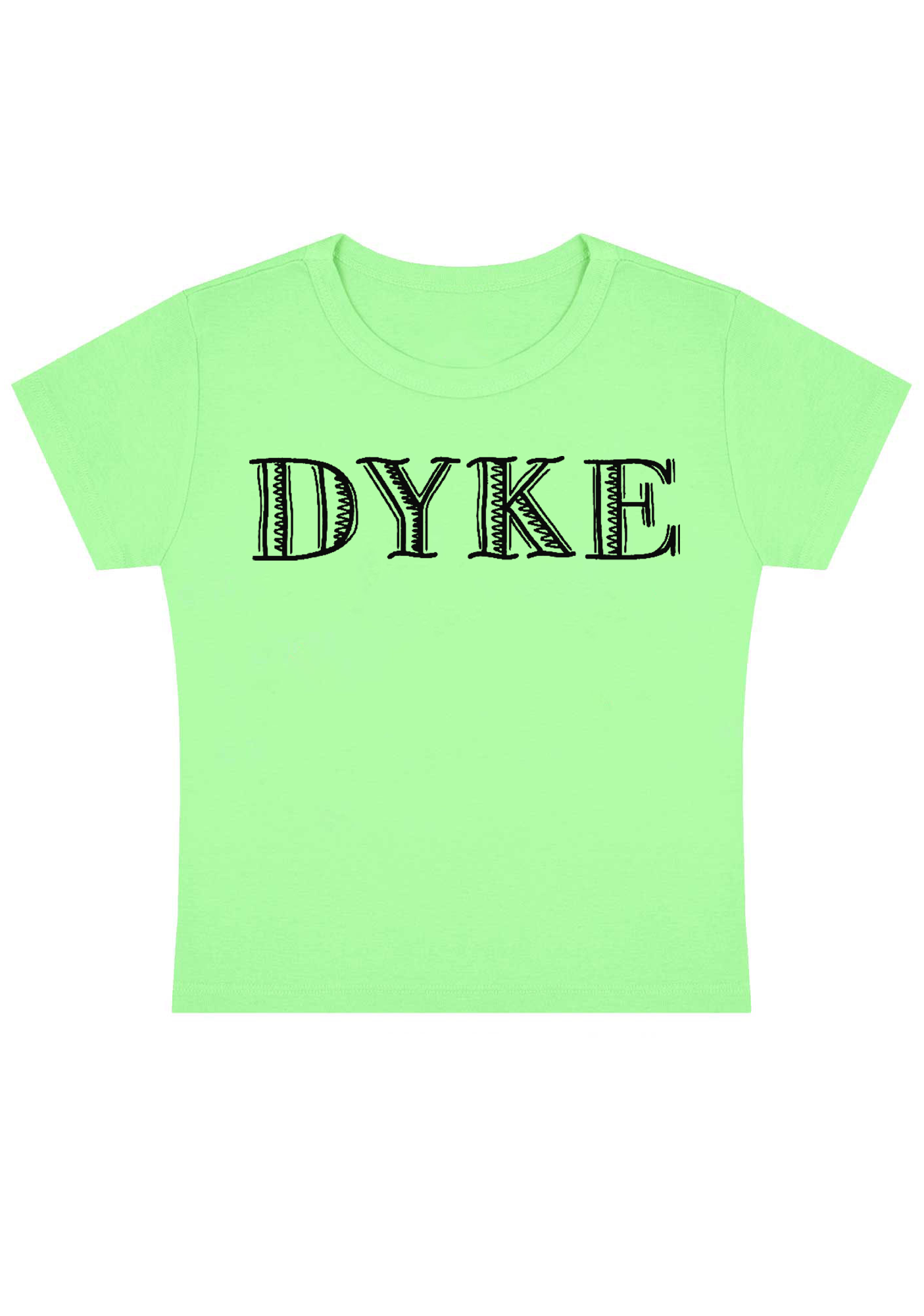 Dyke Y2K Baby Tee