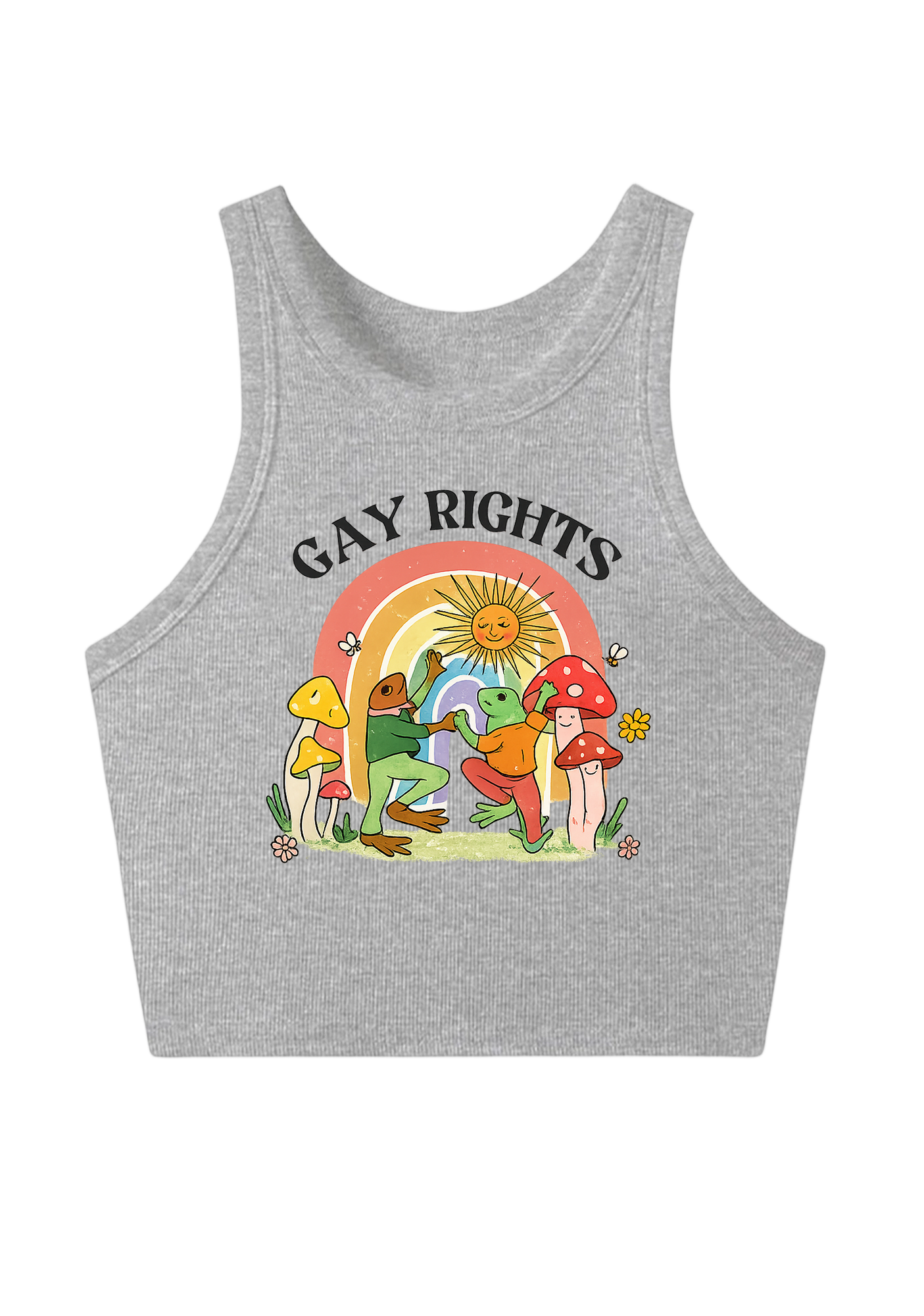 Gay Rights Y2K Crop Tank Top