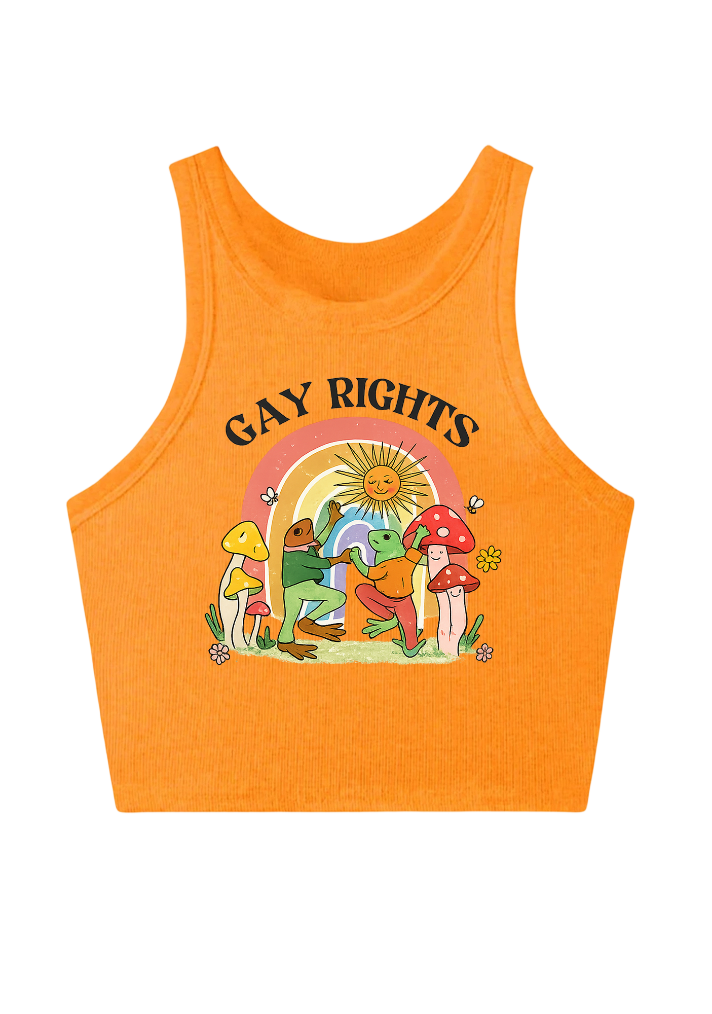 Gay Rights Y2K Crop Tank Top