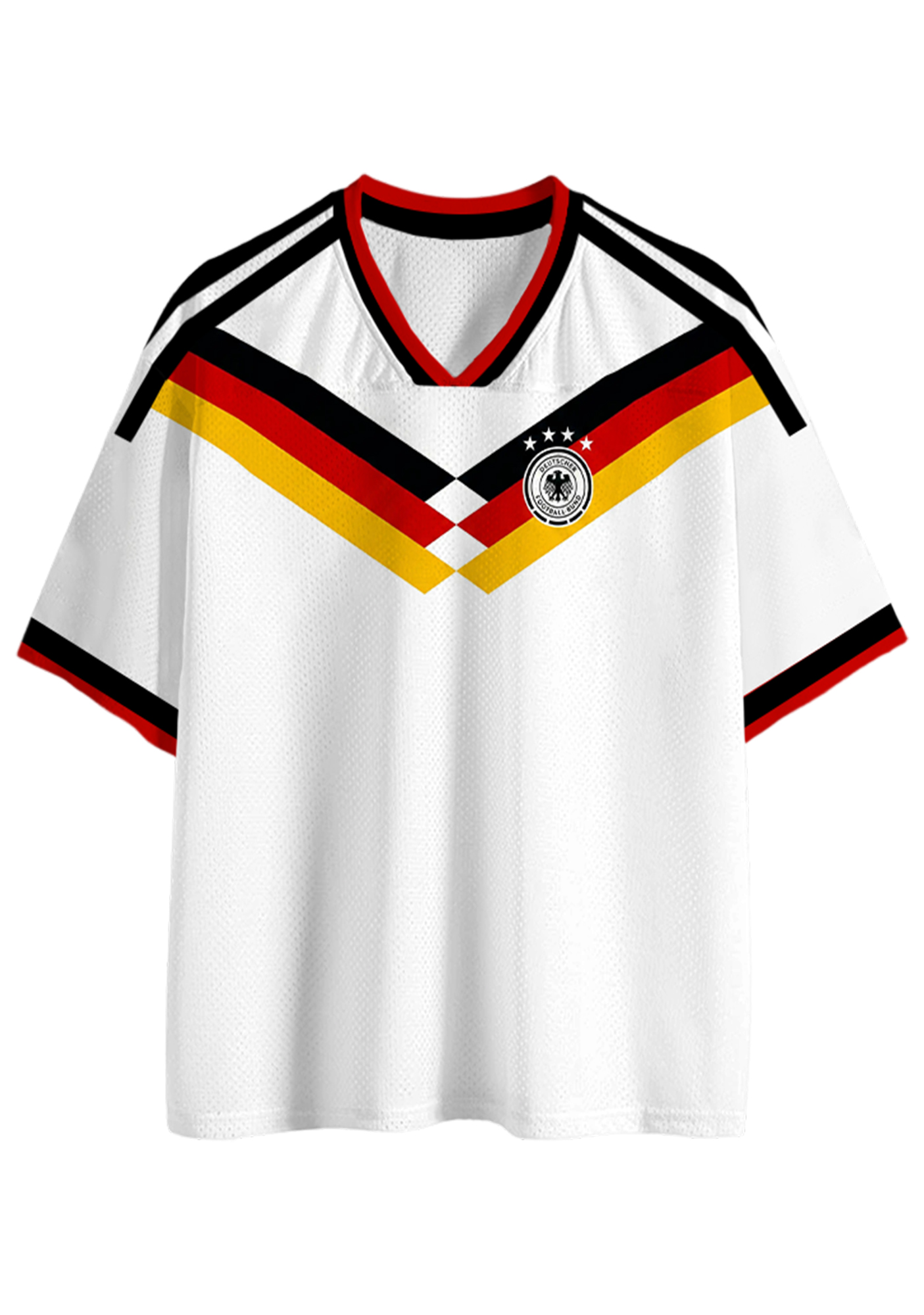 Germany Flag Inspired Mesh Jersey Shirts