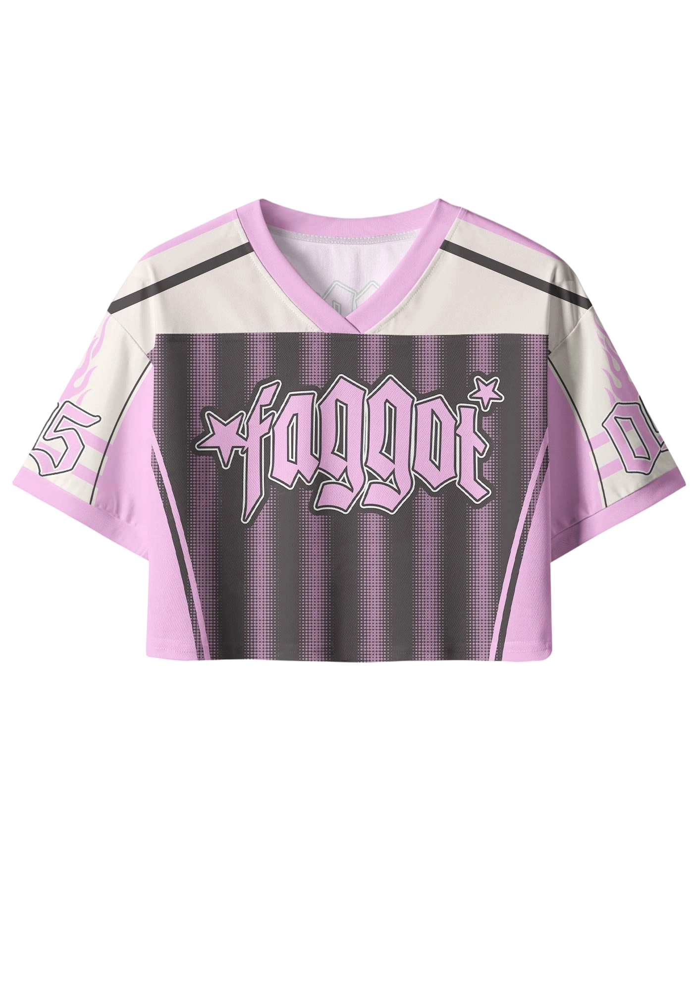 Faggot Y2K Crop Sport Jersey Shirts