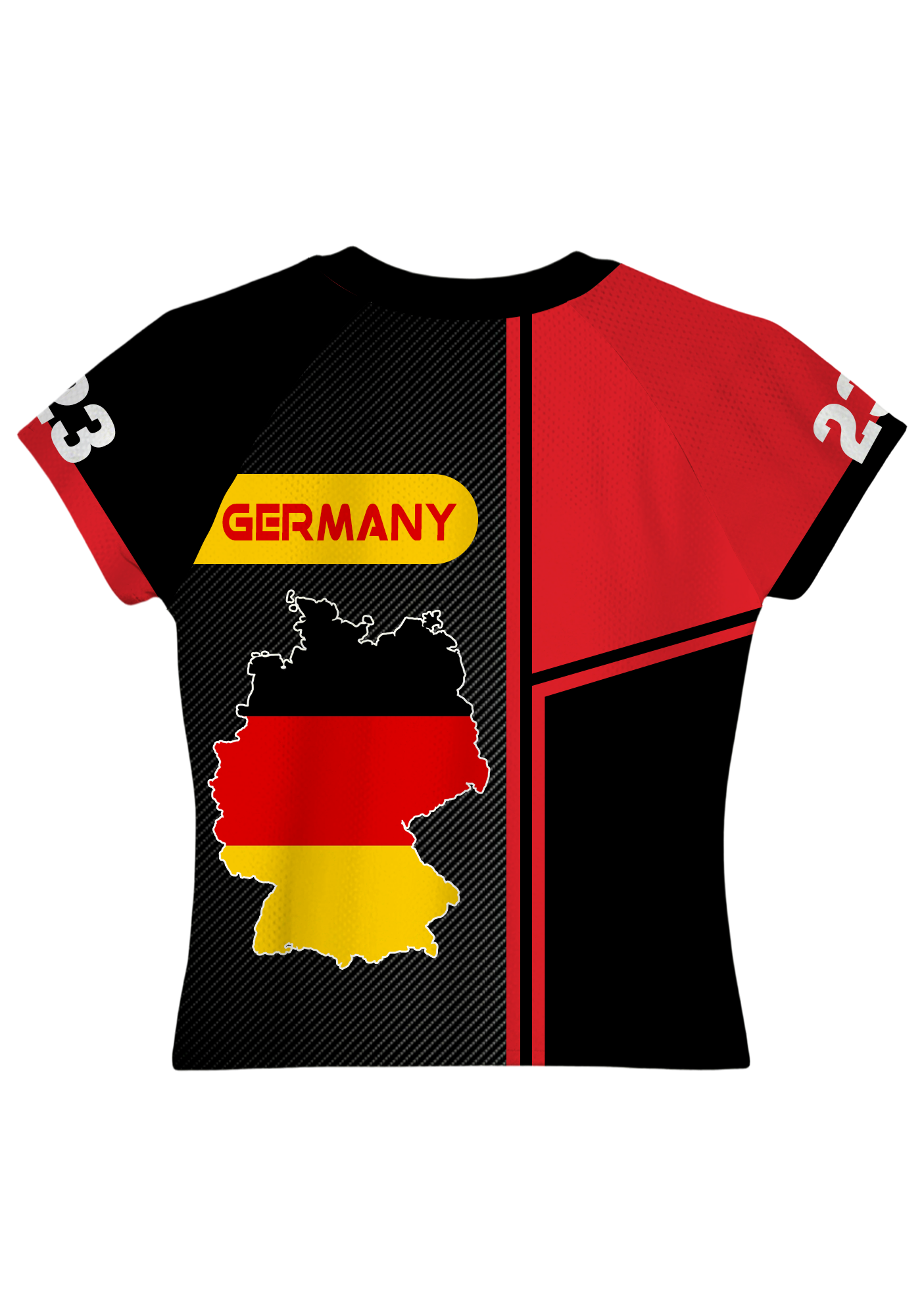 Carbon Fiber Texture German National Eagle Flag Baby Tee