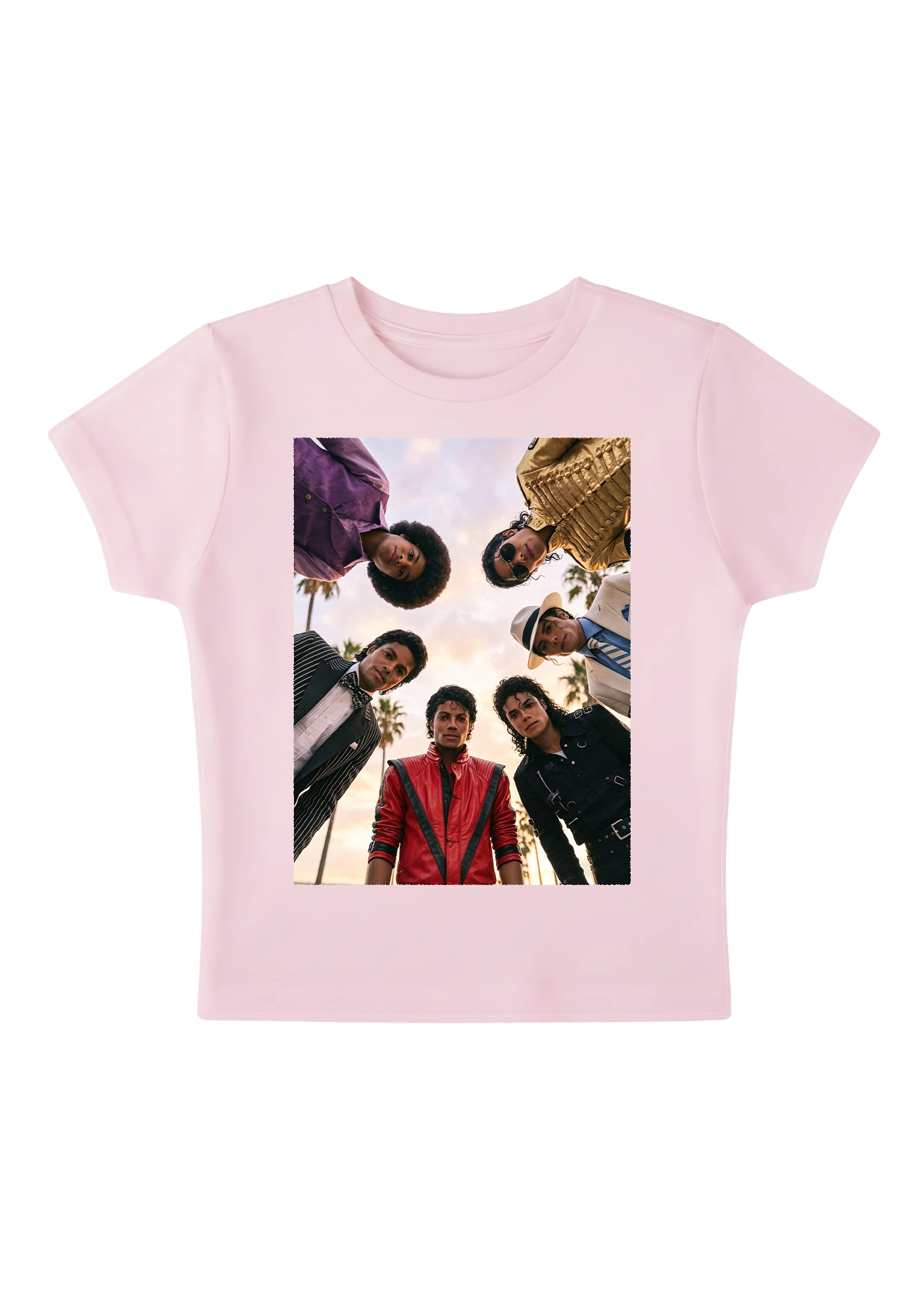 Vintage Michael Jackson Iconic Outfits Y2K Baby Tee