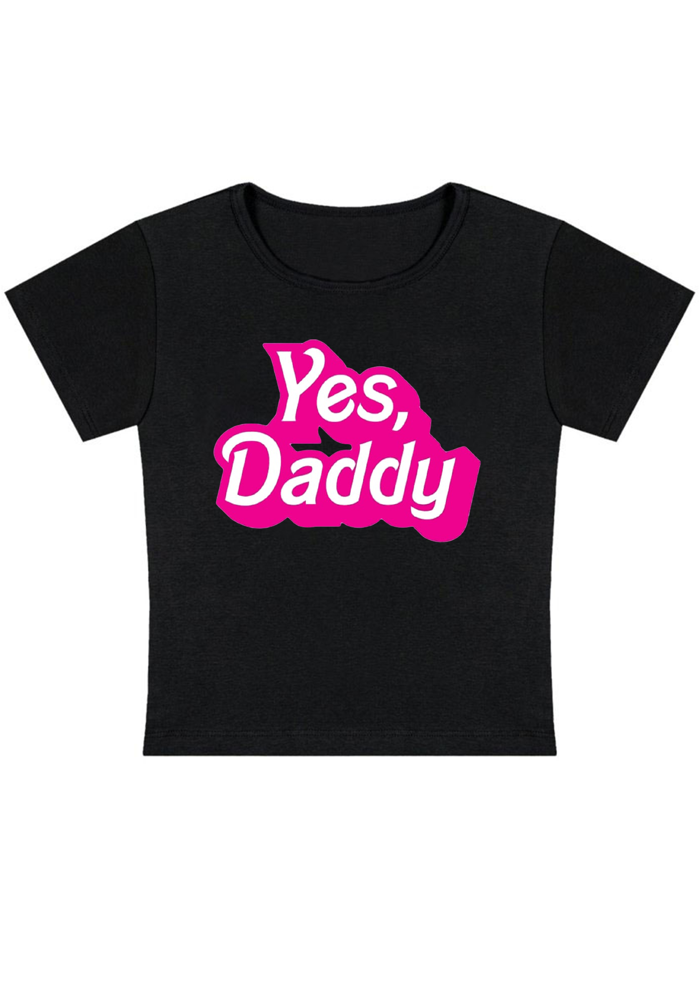 Yes, Daddy Y2K Baby Tee