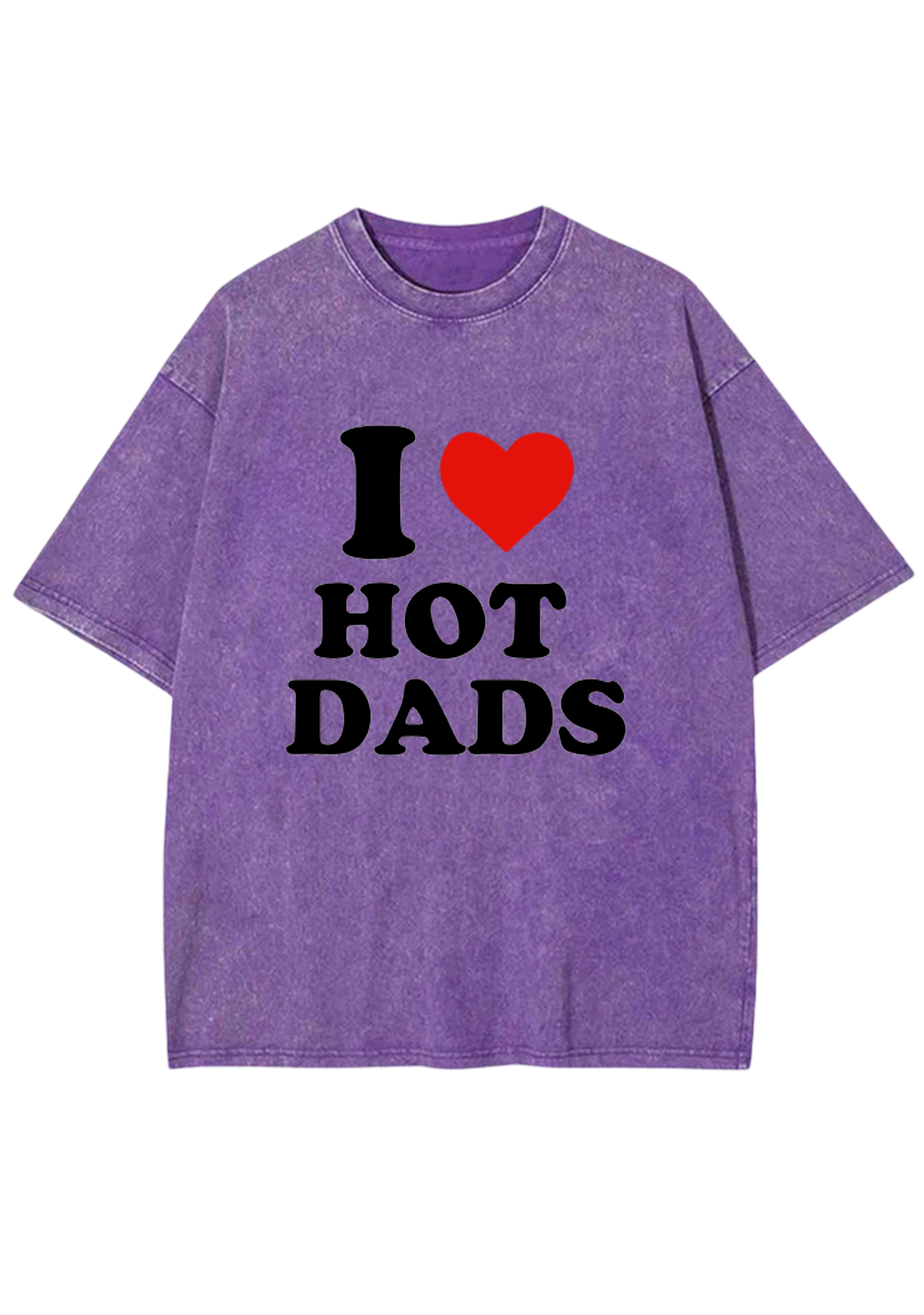 I Love Hot Dads Y2K Washed Tee