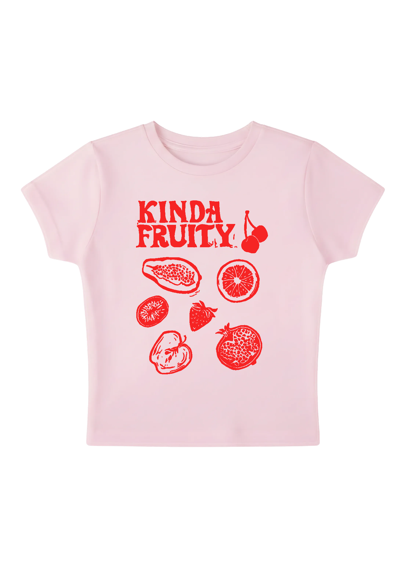 Kinda Fruity Y2K Baby Tee