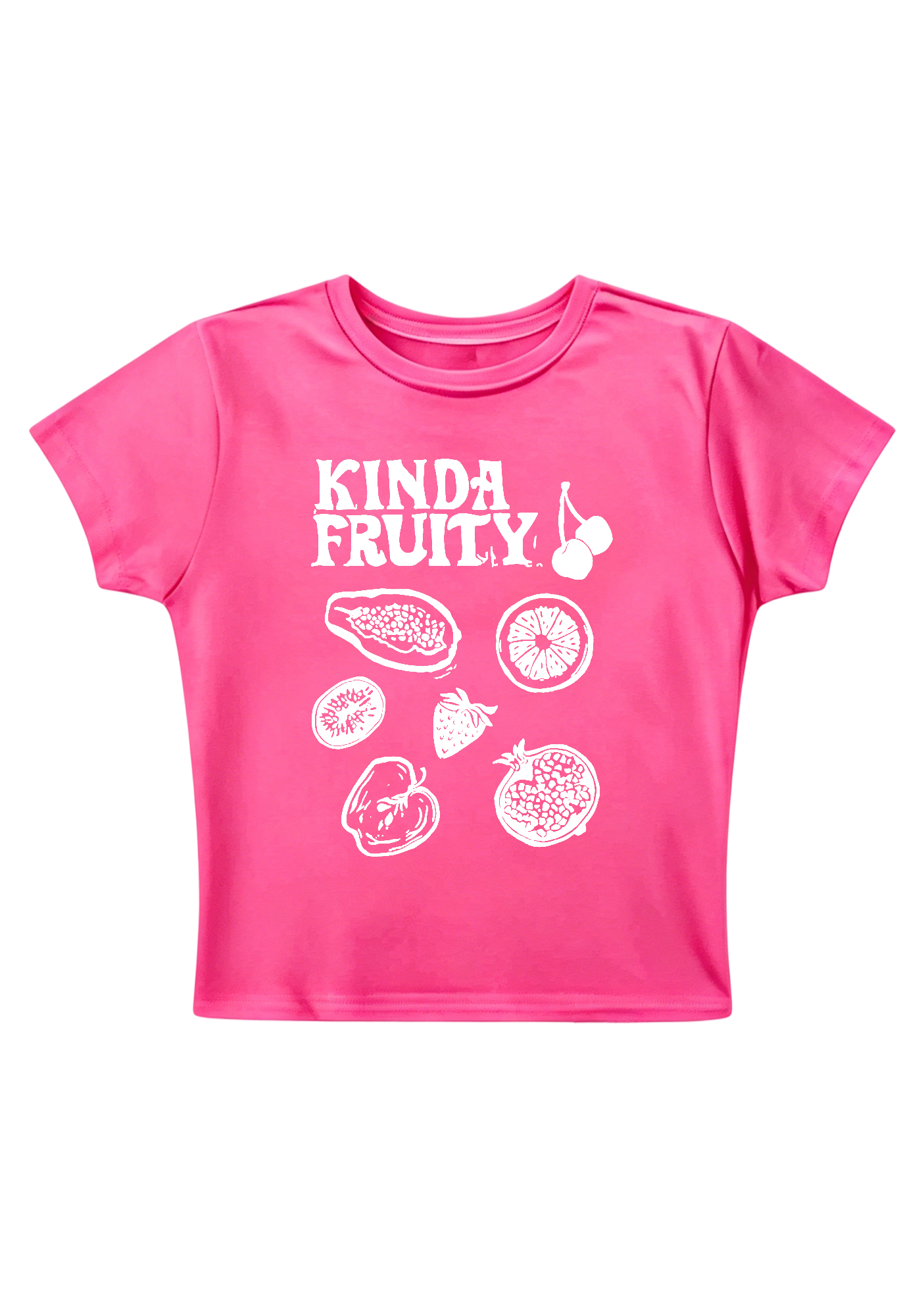 Kinda Fruity Y2K Baby Tee