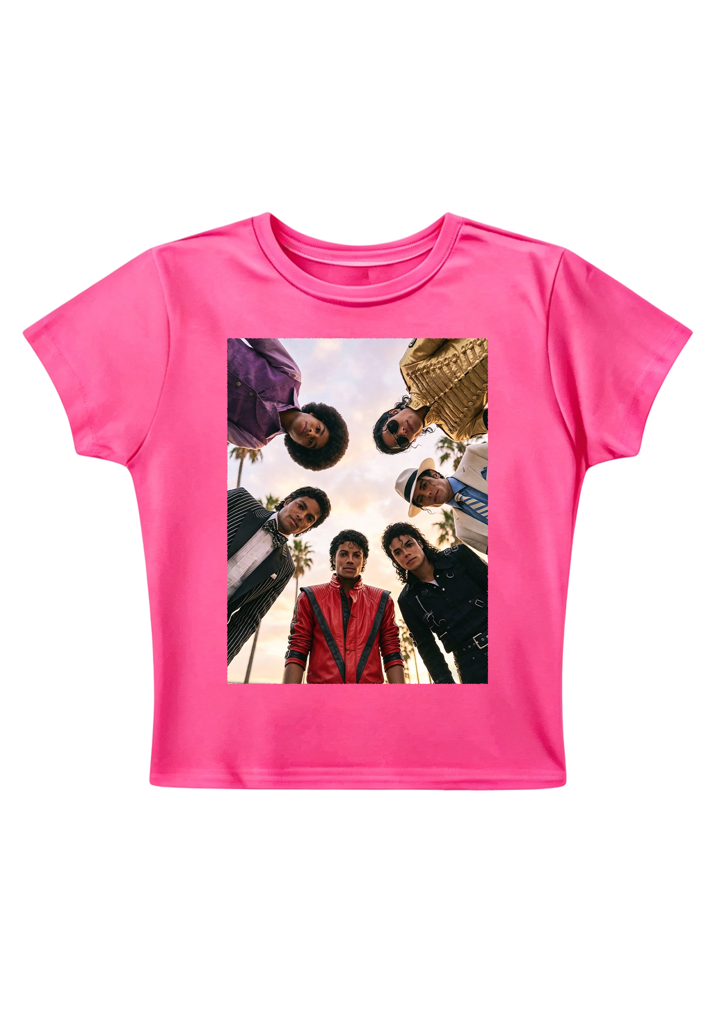 Vintage Michael Jackson Iconic Outfits Y2K Baby Tee
