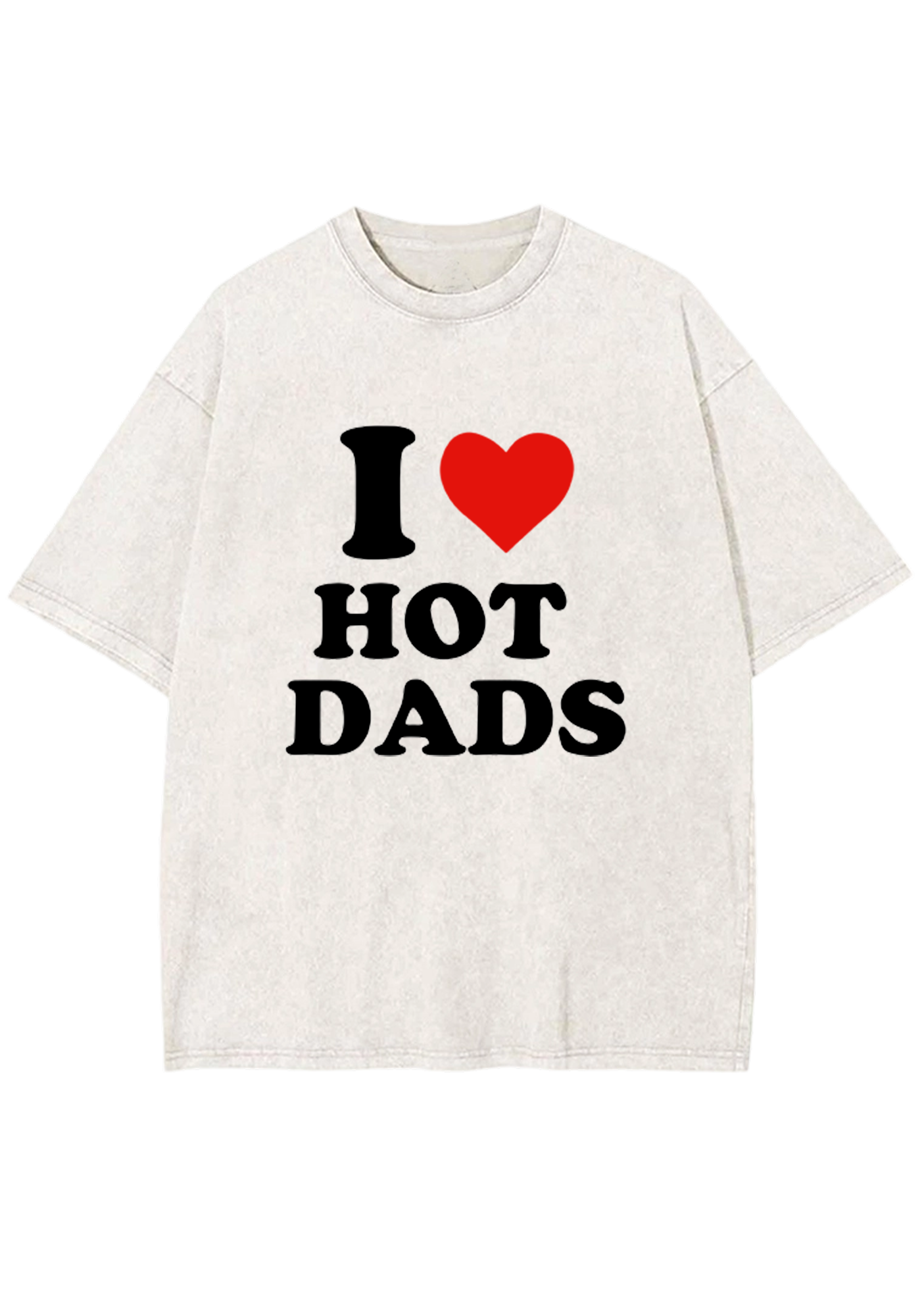 I Love Hot Dads Y2K Washed Tee