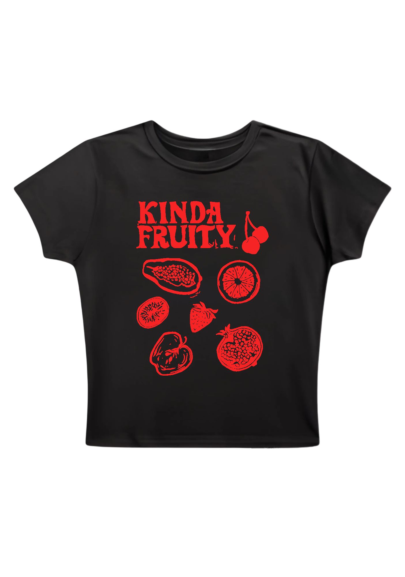 Kinda Fruity Y2K Baby Tee