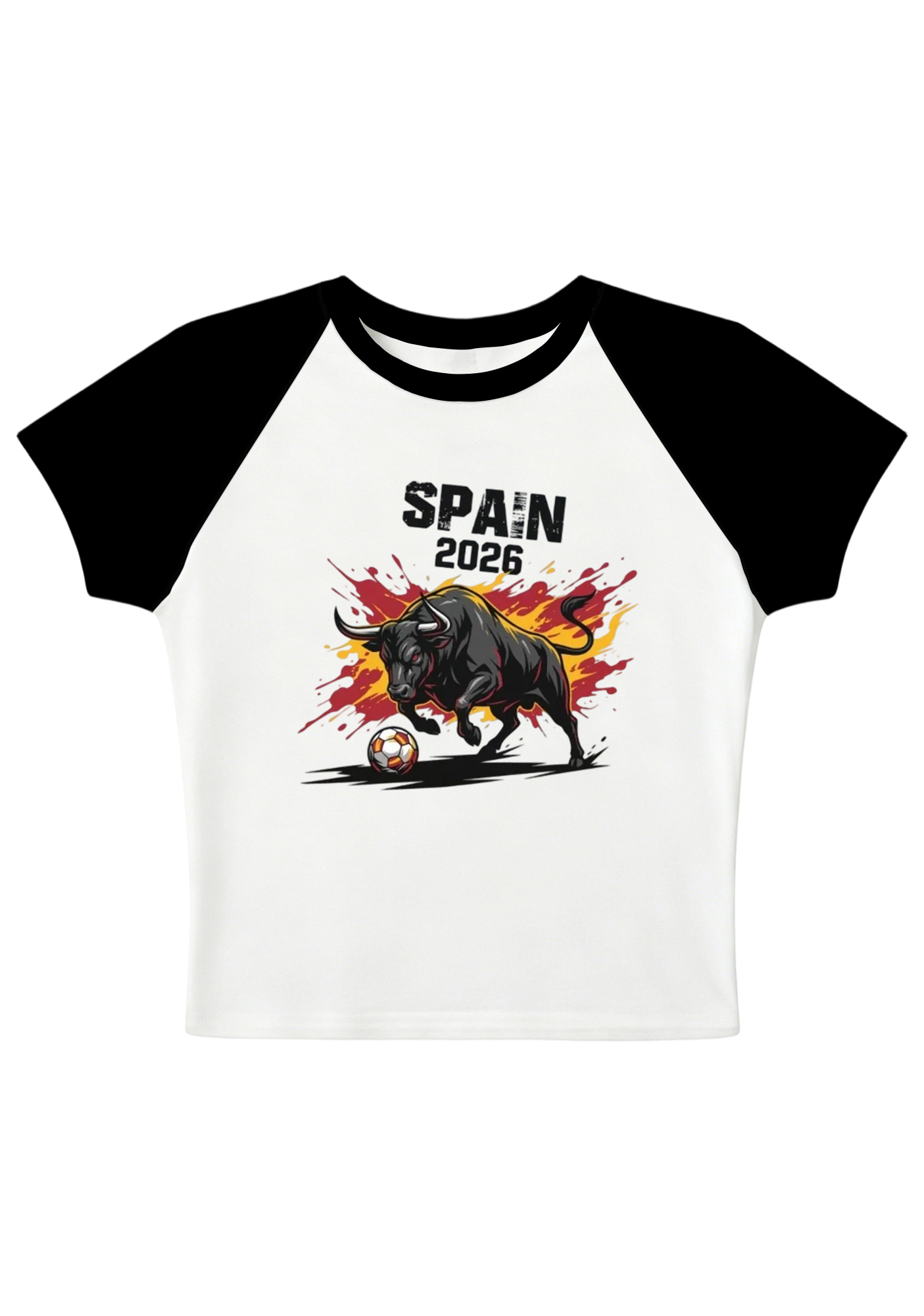 Spain 2026 Soccer Bull Graphic Baby Tee