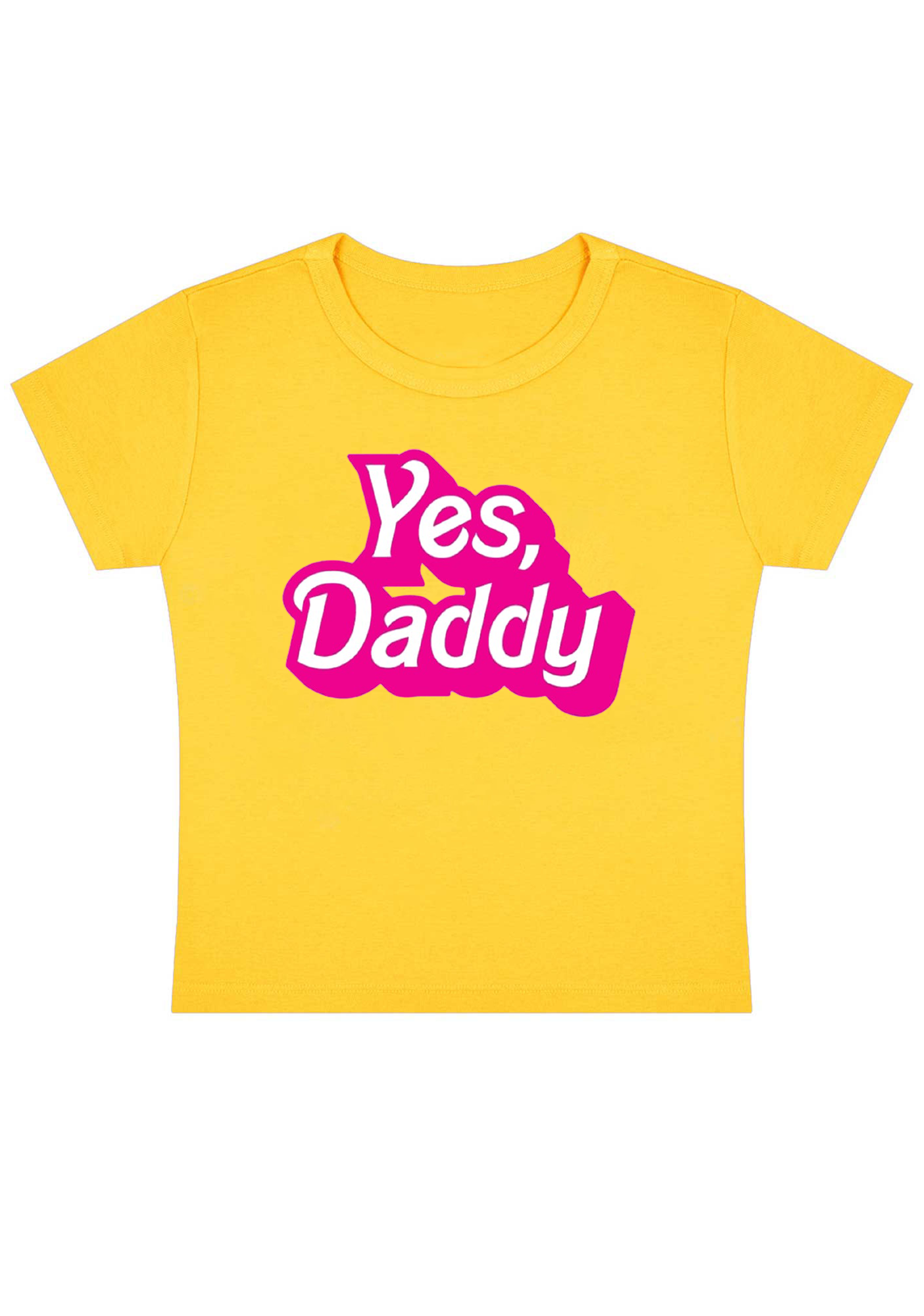 Yes, Daddy Y2K Baby Tee