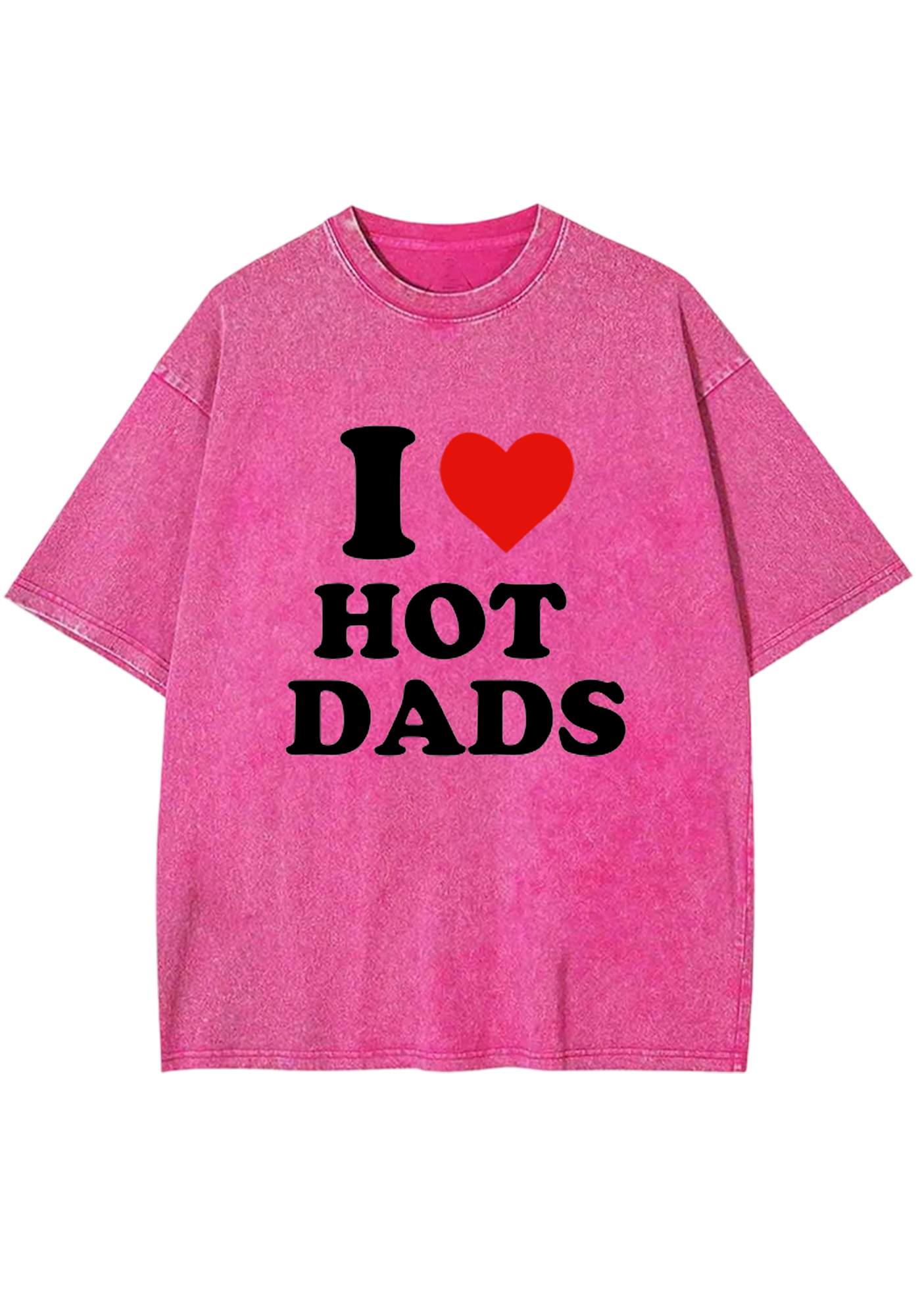 I Love Hot Dads Y2K Washed Tee