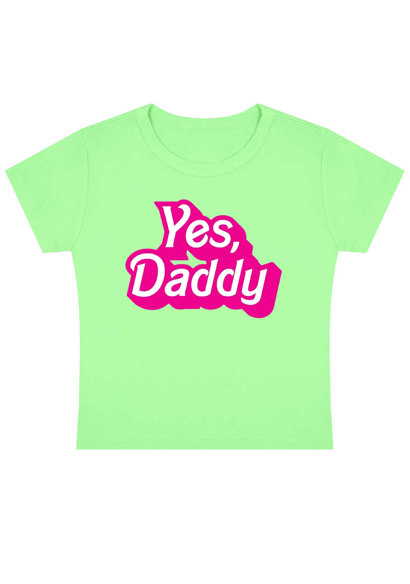 Yes, Daddy Y2K Baby Tee