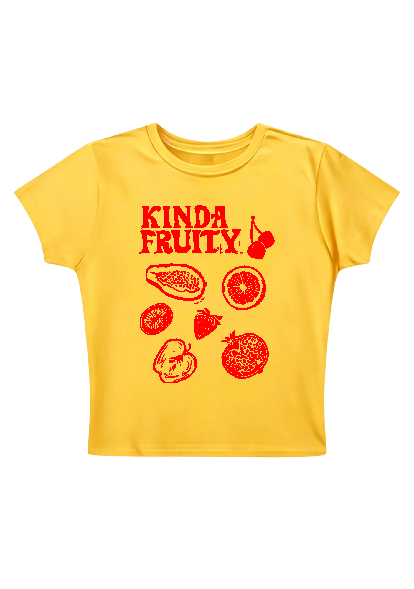 Kinda Fruity Y2K Baby Tee