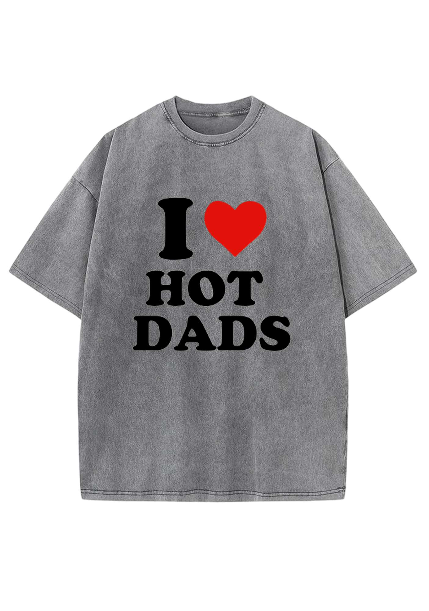 I Love Hot Dads Y2K Washed Tee