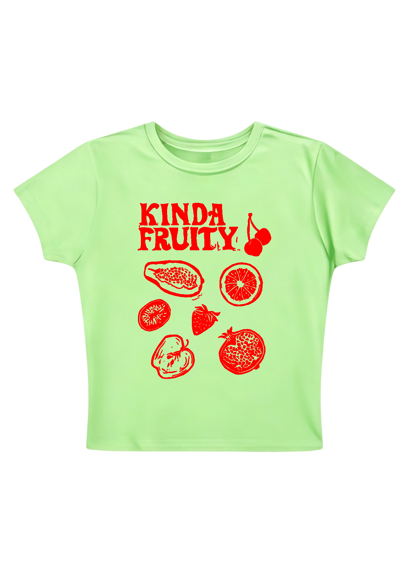 Kinda Fruity Y2K Baby Tee
