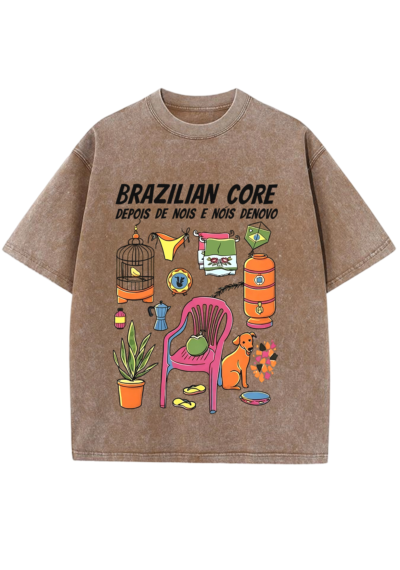 Brazilian Core Depois De Nois Washed Tee