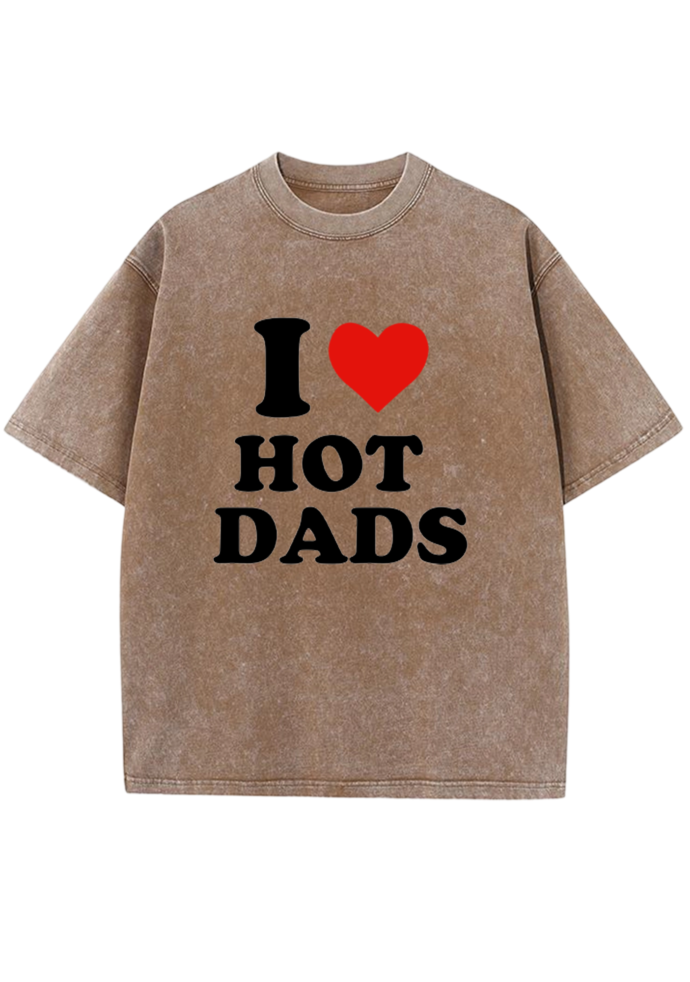 I Love Hot Dads Y2K Washed Tee