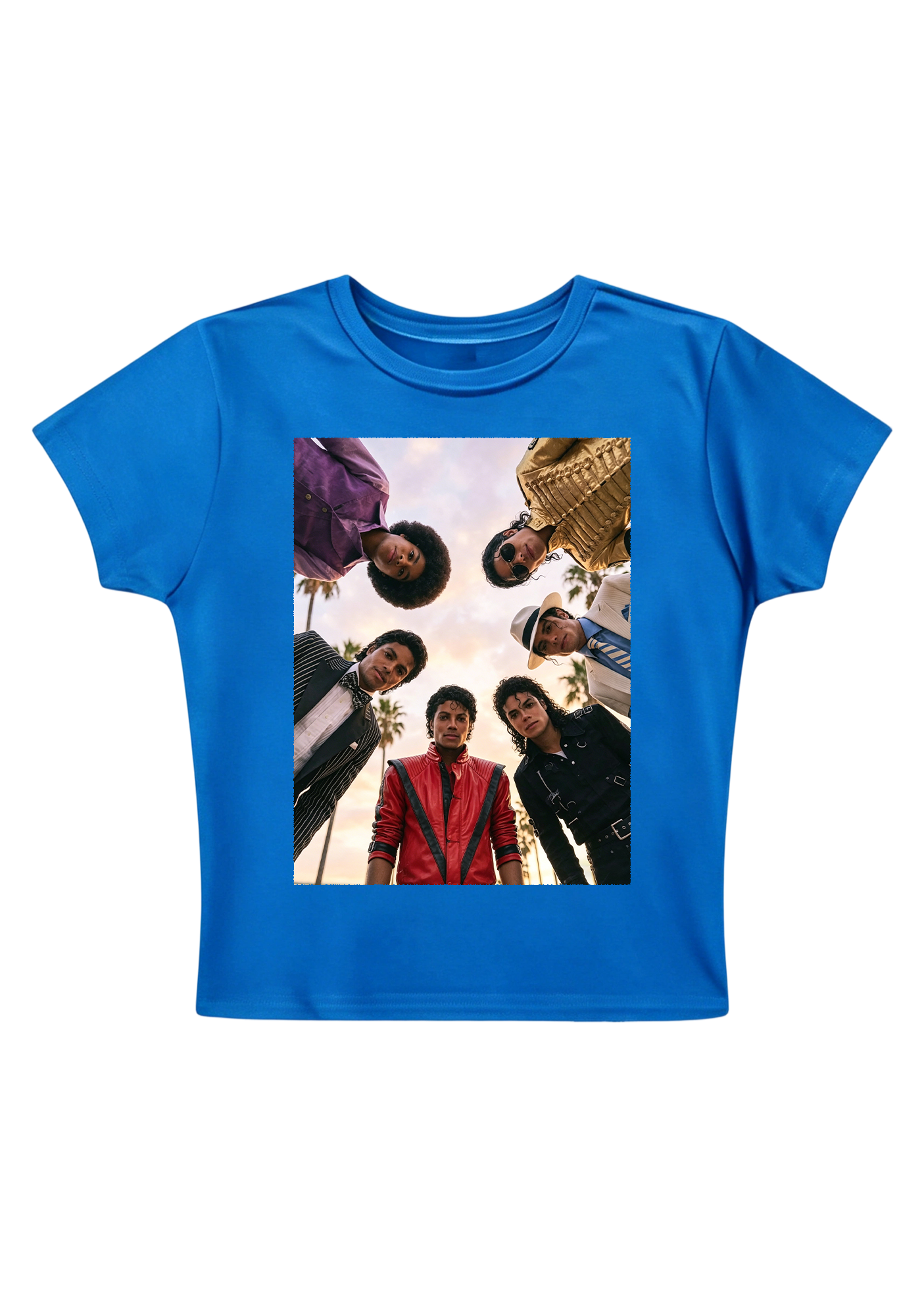 Vintage Michael Jackson Iconic Outfits Y2K Baby Tee