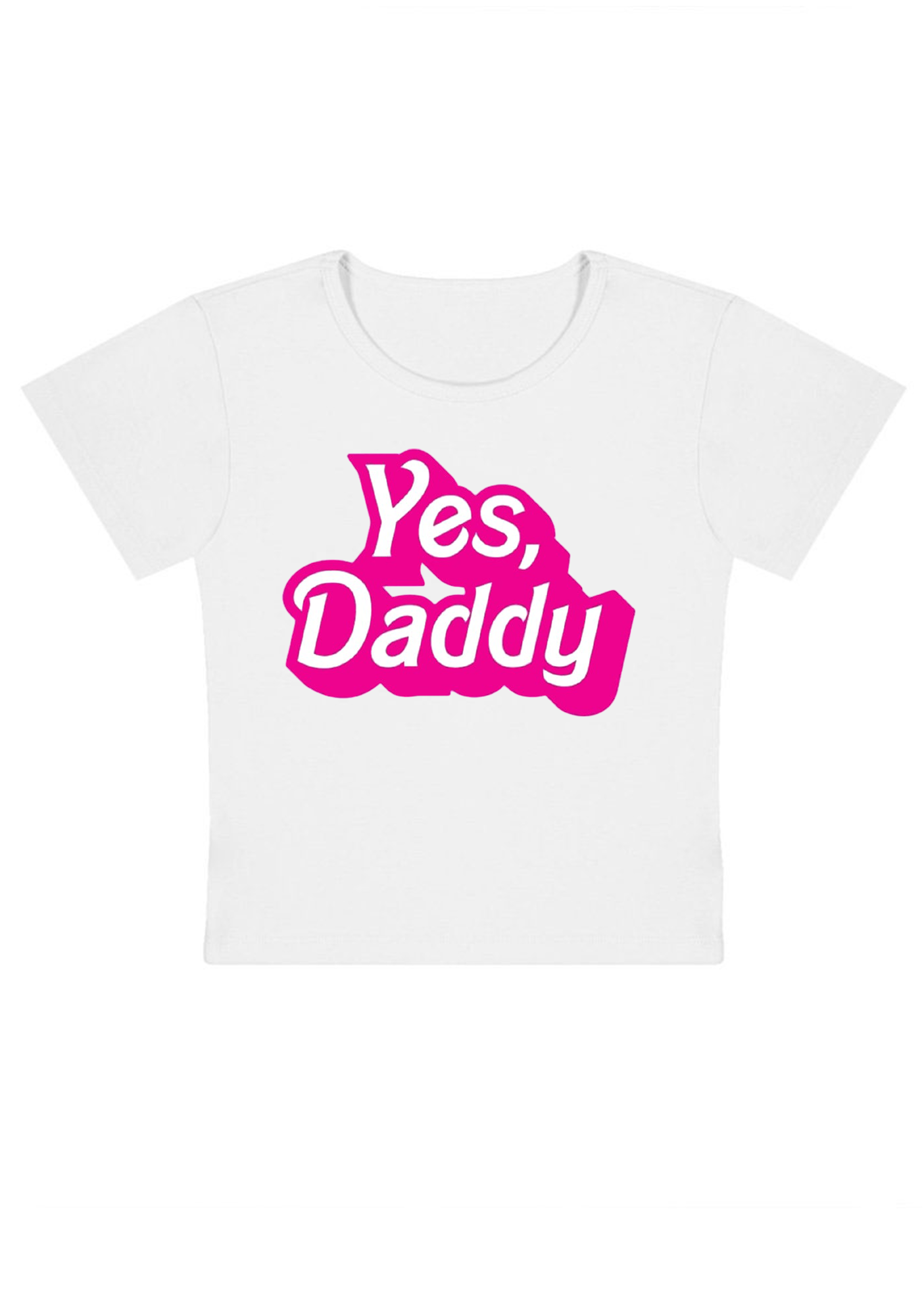 Yes, Daddy Y2K Baby Tee