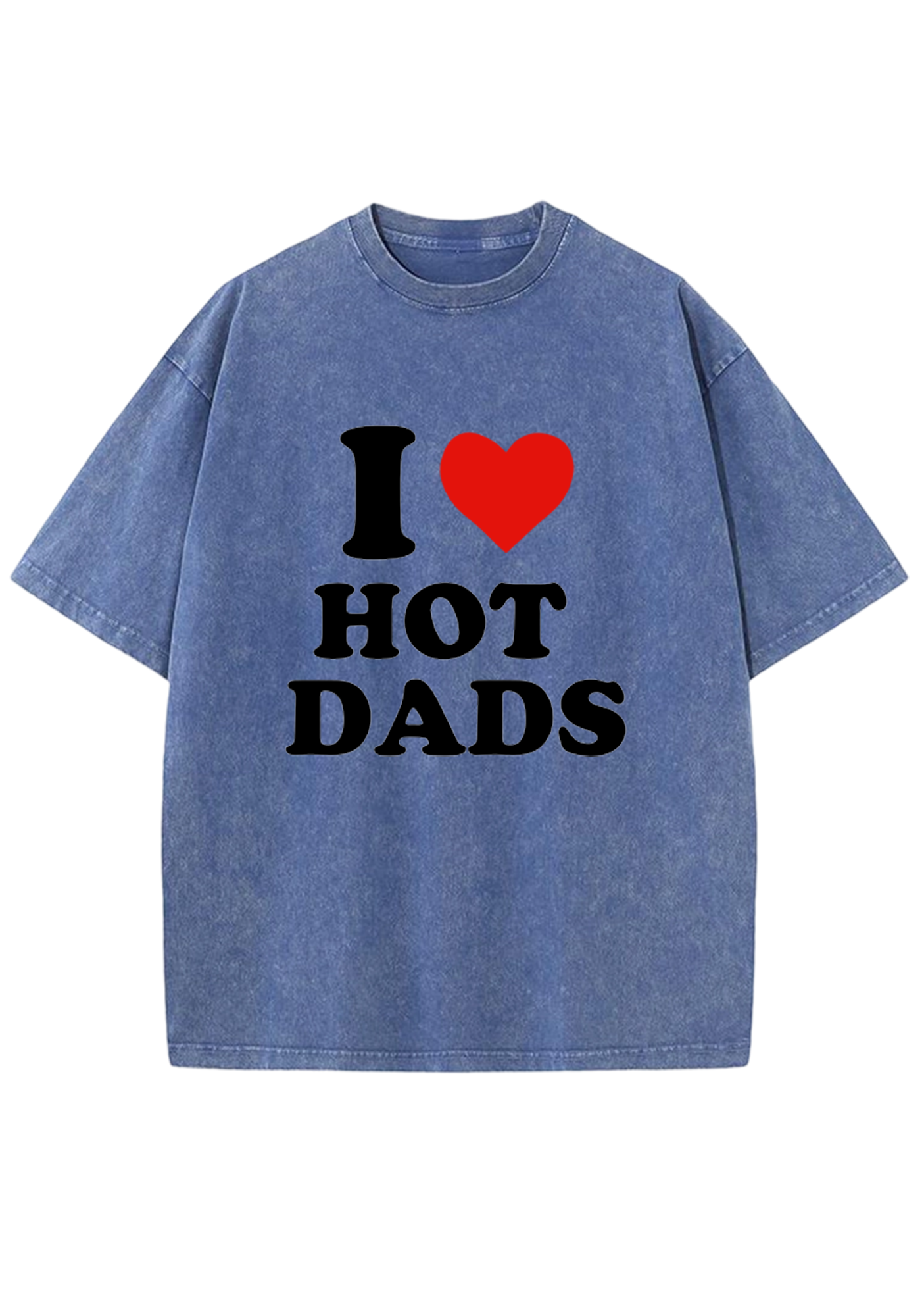I Love Hot Dads Y2K Washed Tee