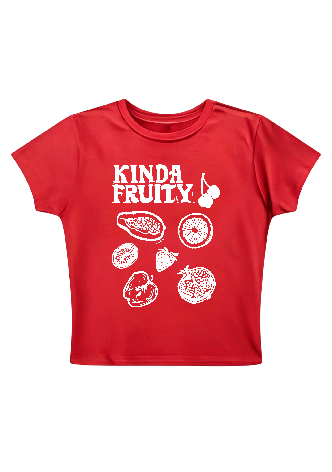 Kinda Fruity Y2K Baby Tee