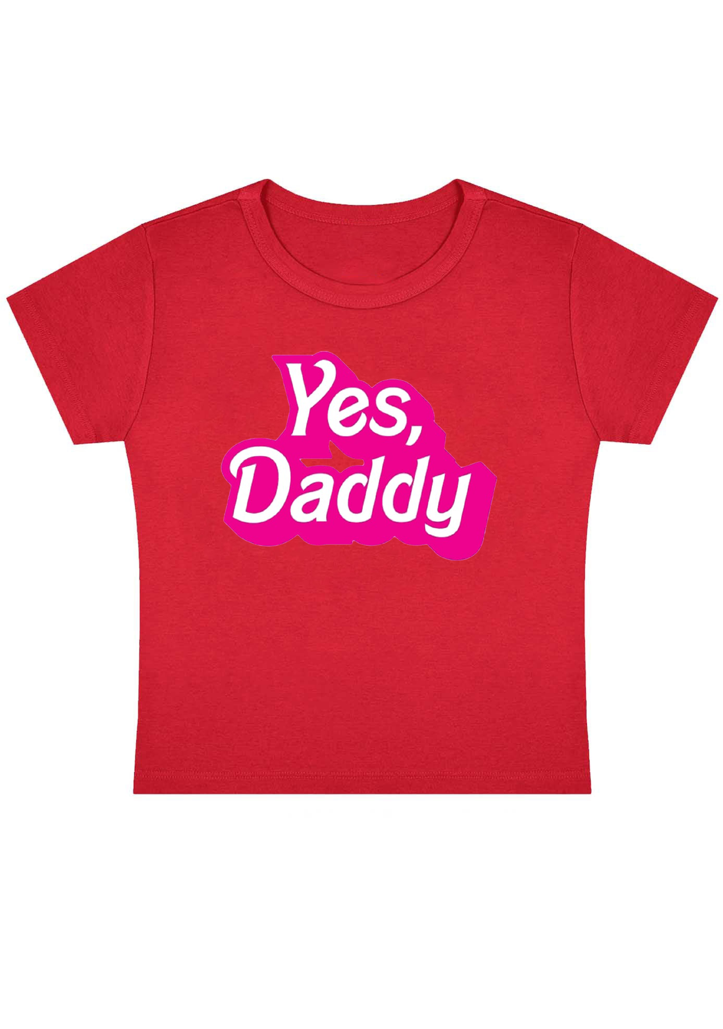 Yes, Daddy Y2K Baby Tee
