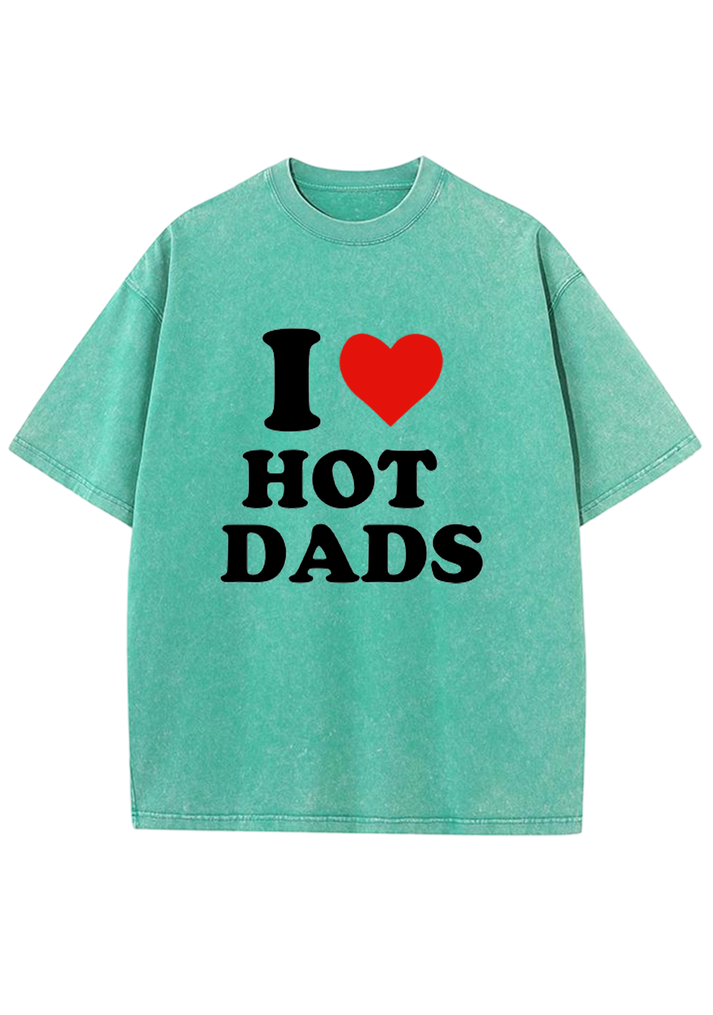 I Love Hot Dads Y2K Washed Tee