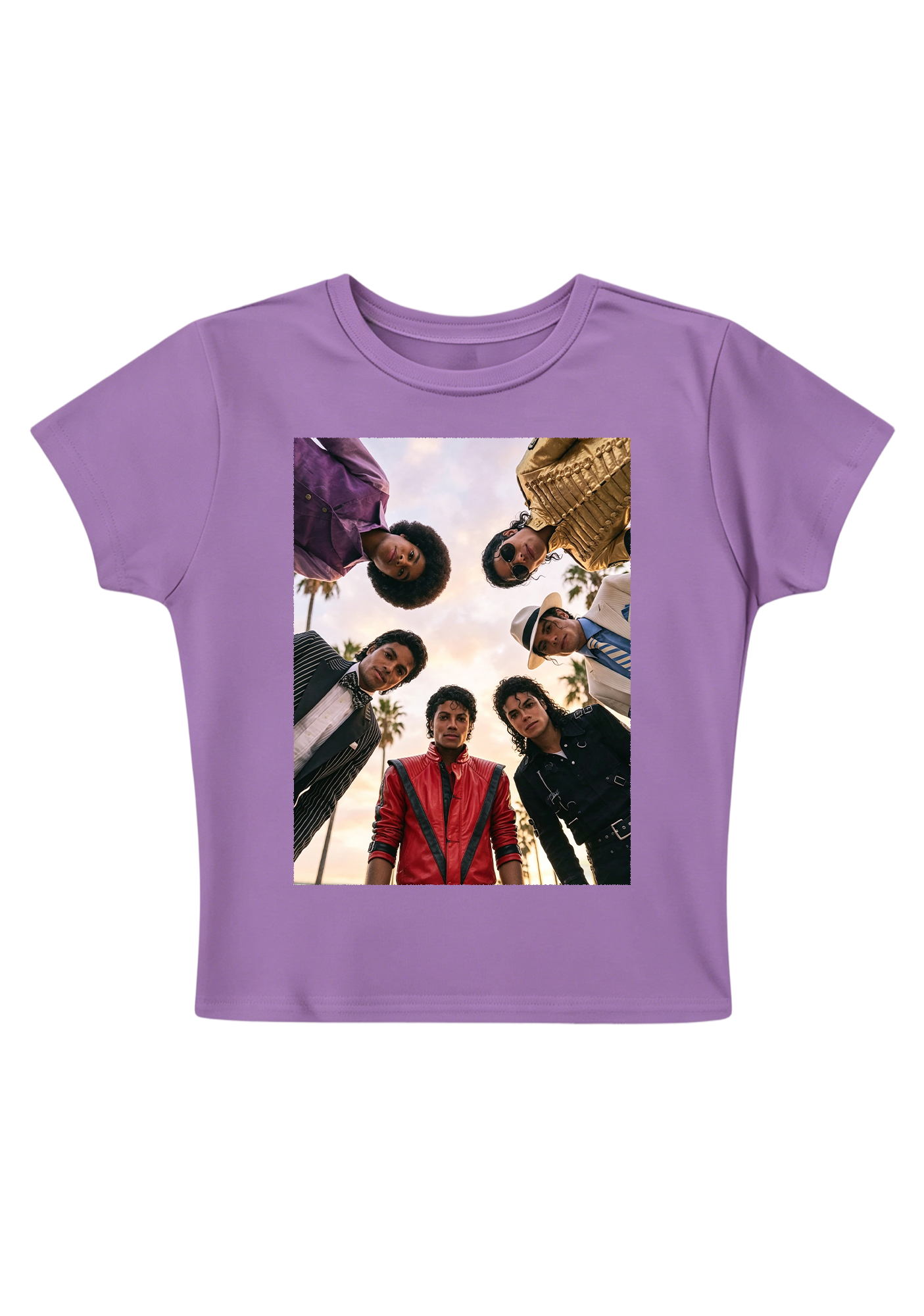 Vintage Michael Jackson Iconic Outfits Y2K Baby Tee