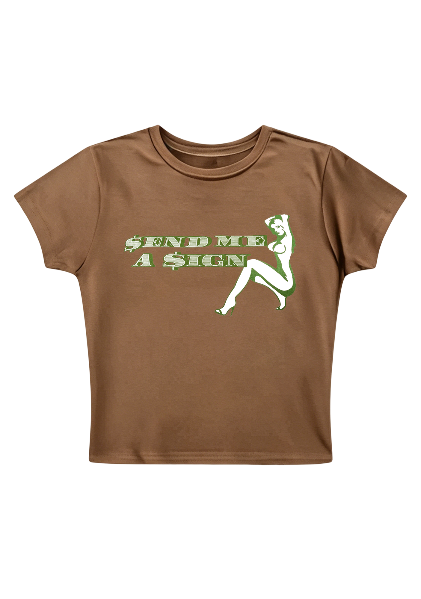 Send Me A Sign Y2K Baby Tee