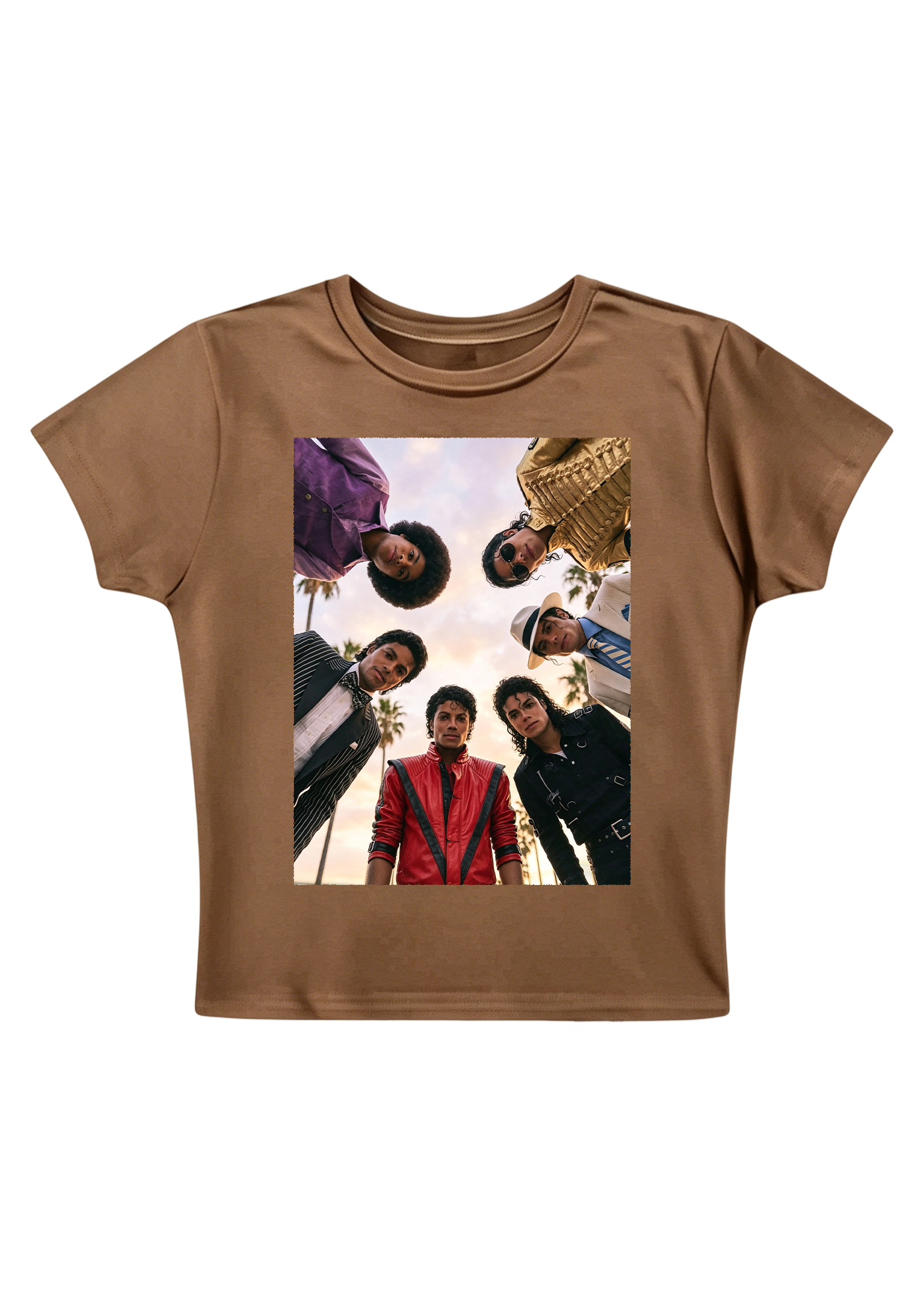 Vintage Michael Jackson Iconic Outfits Y2K Baby Tee
