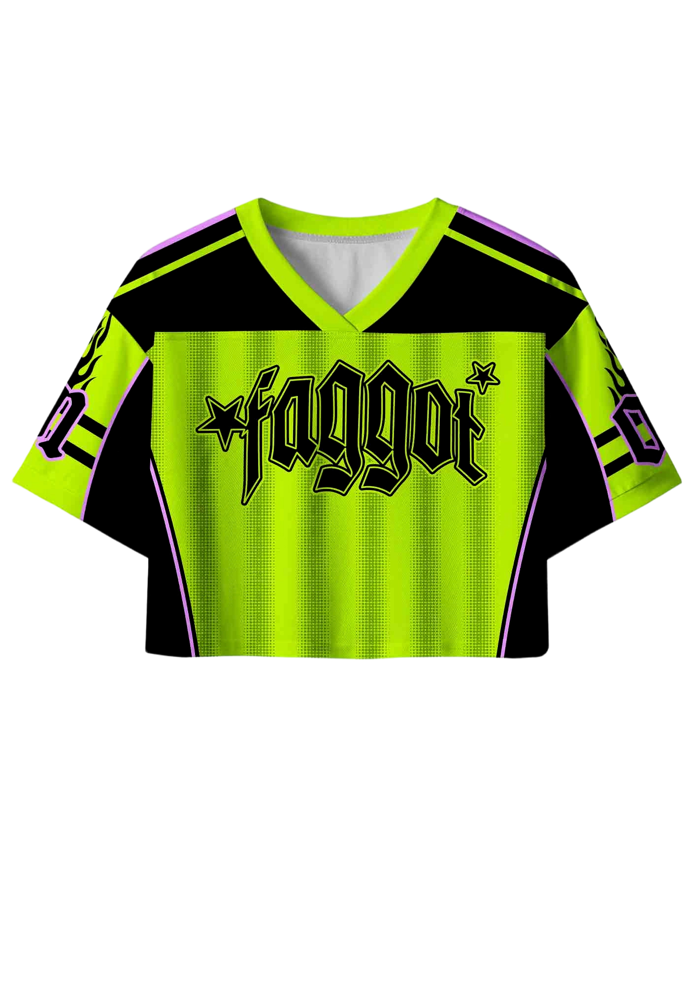 Faggot Y2K Crop Sport Jersey Shirts