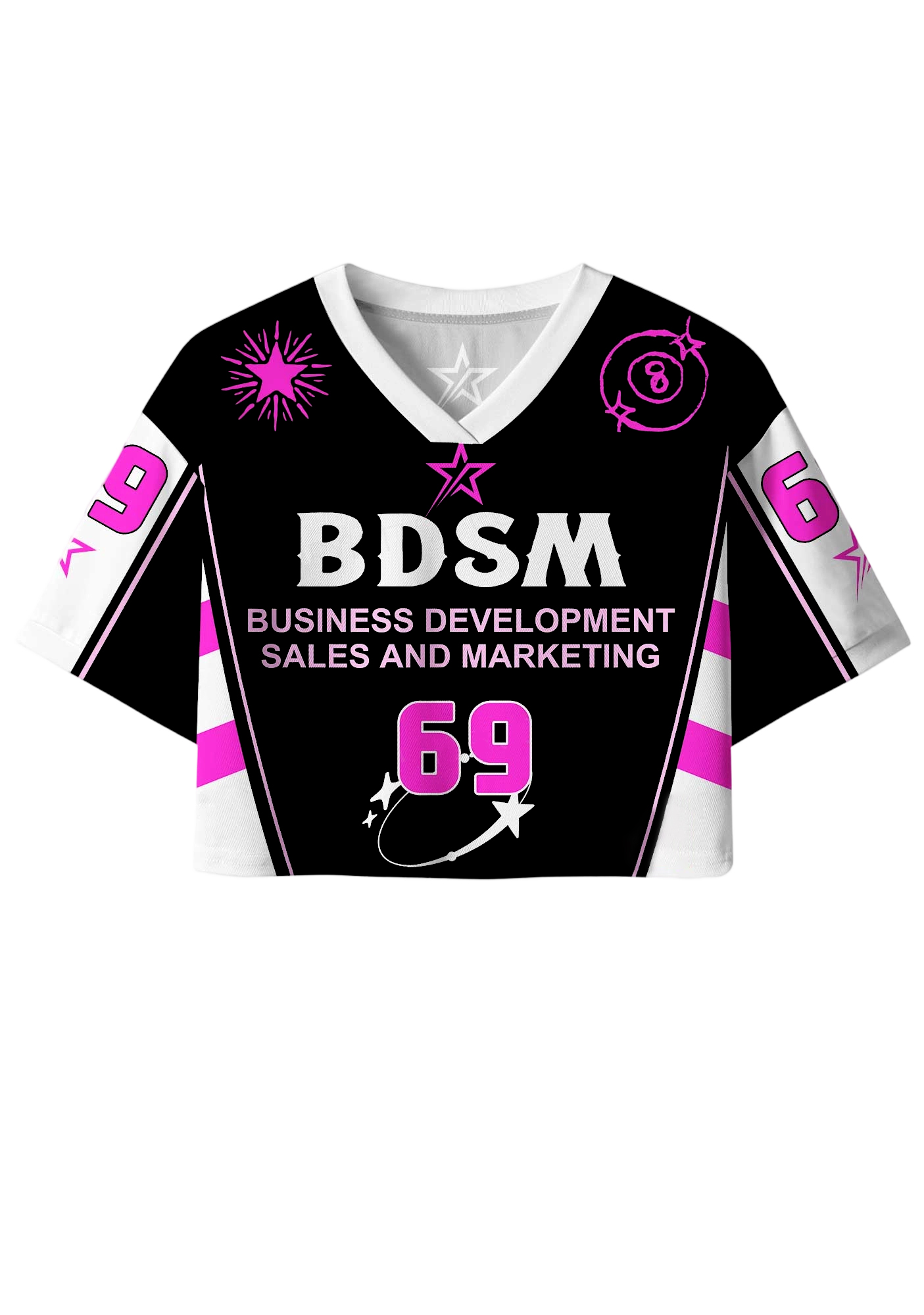 BDSM Black Short Jersey Shirt