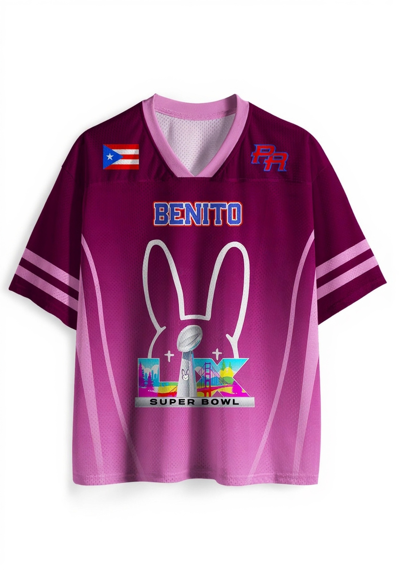 Purple Bunny Head Y2K Sport Jersey Shirts