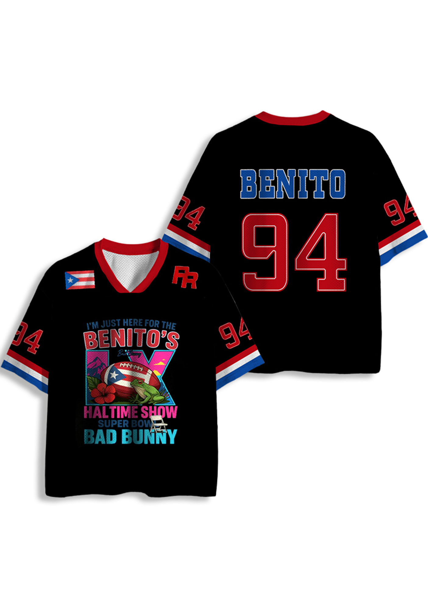 Bad Bunny Y2K Crop Sport Jersey Shirts