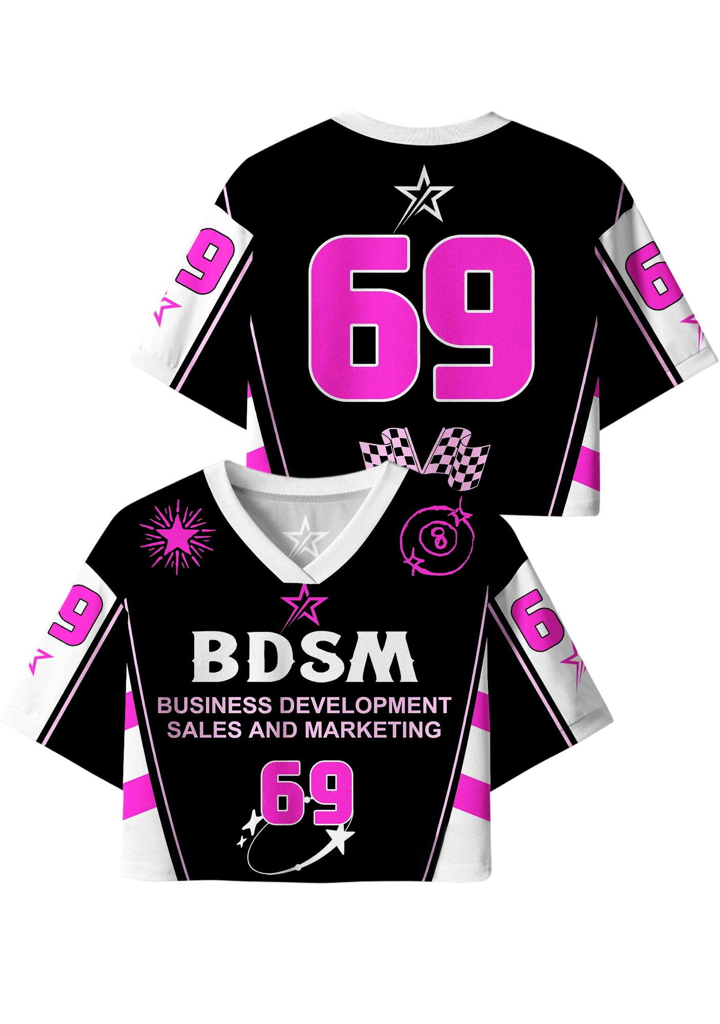 BDSM Black Short Jersey Shirt