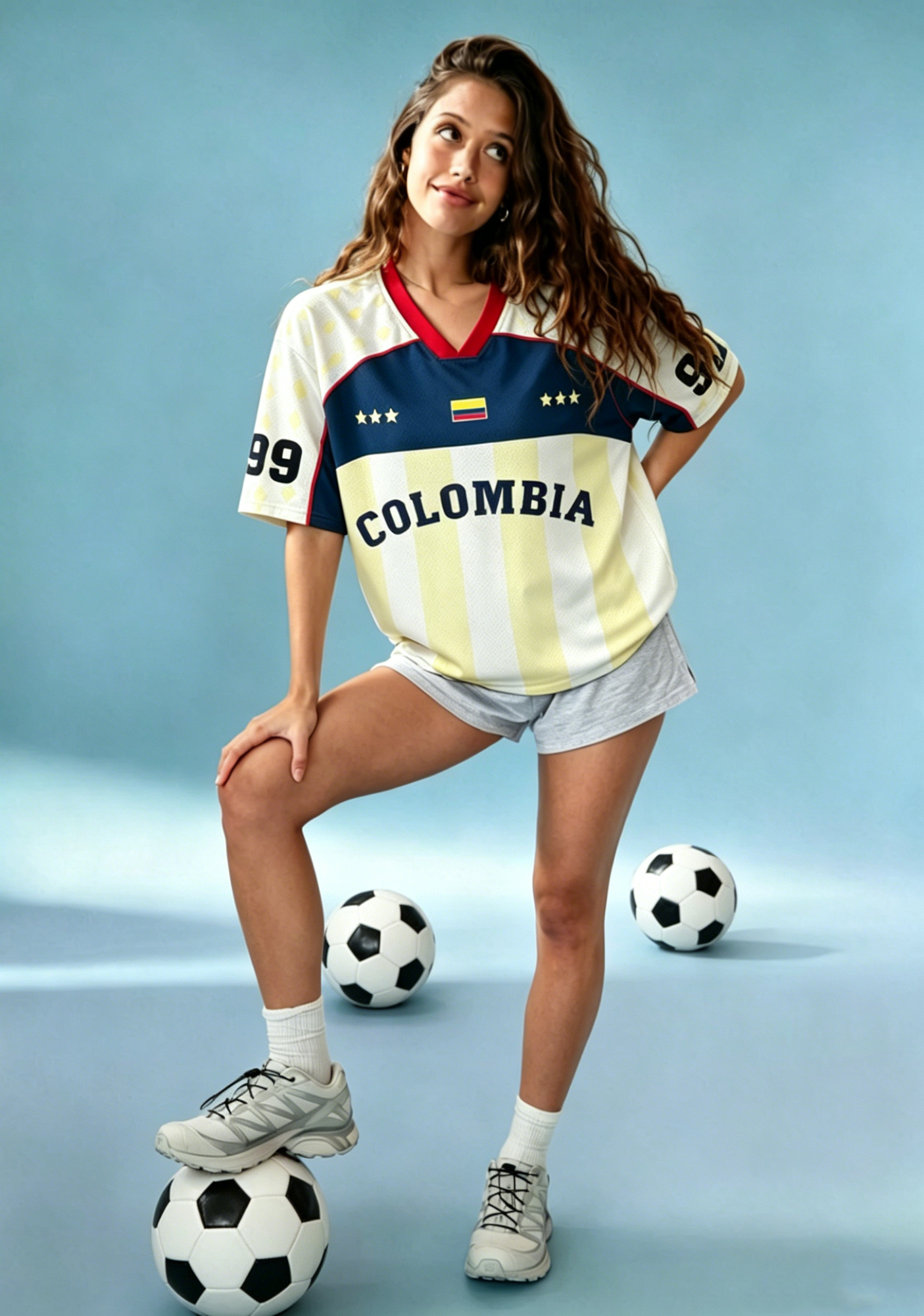 Vintage Colombia National Team Mesh Jersey Shirts